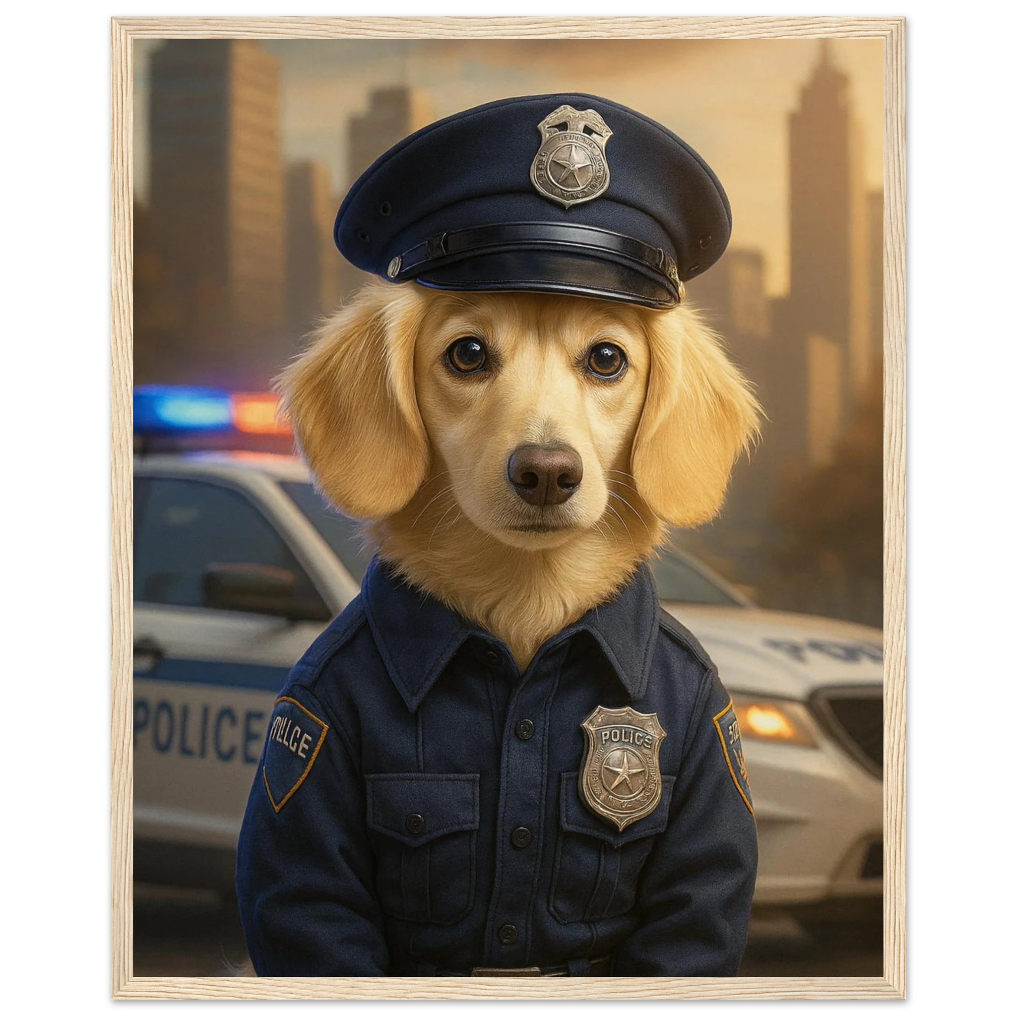 Benutzerdefiniertes Haustierporträt - Gerahmtes Kunstwerk digitaler Hundeporträts in 34 Designs-petllective