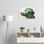 Nature Bond Wandbild – Hund & Naturmotiv als Premium Poster im Holzrahmen-petllective