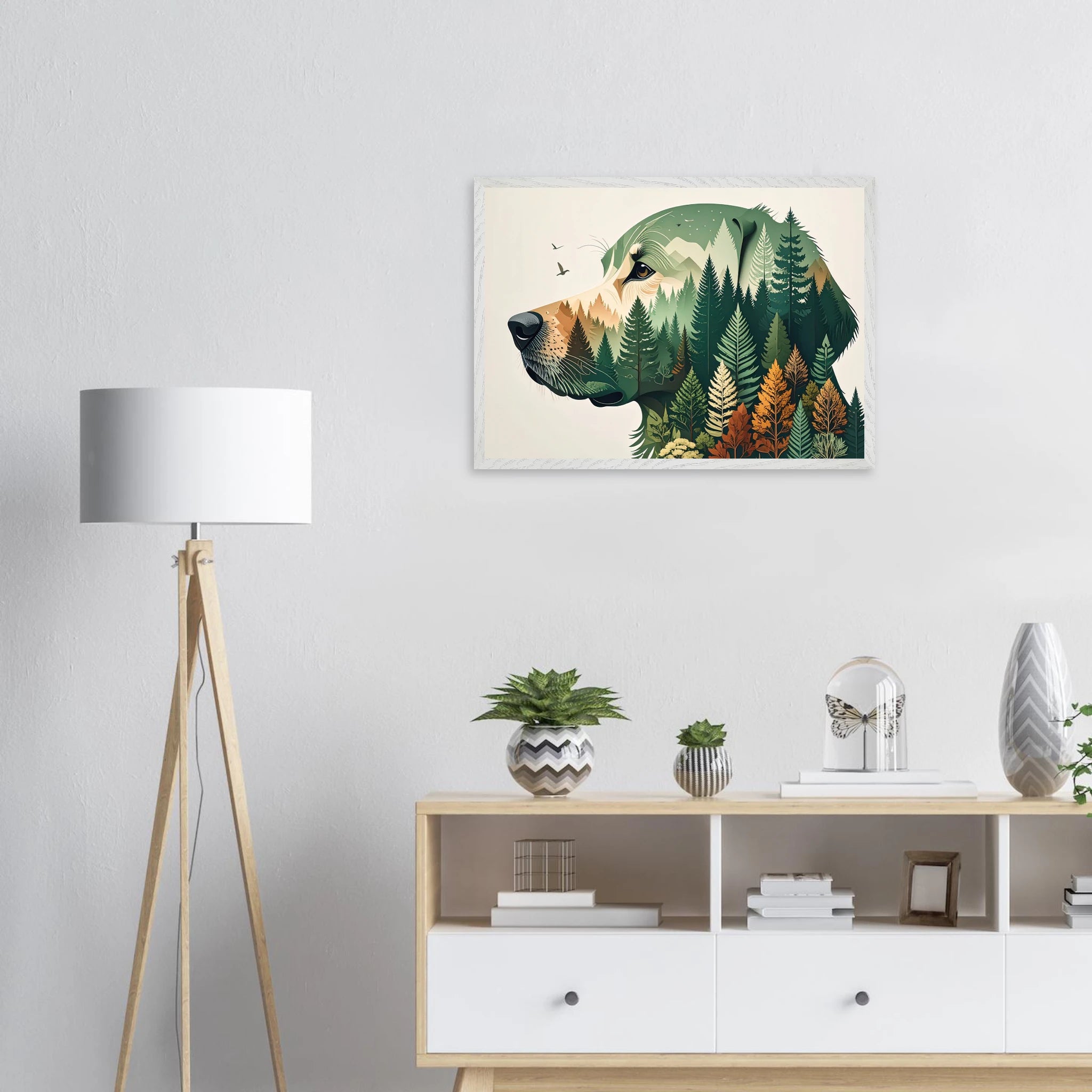 Nature Bond Wandbild – Hund & Naturmotiv als Premium Poster im Holzrahmen-petllective