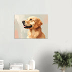 Golden Retriever Portrait Kunstdruck – Lebendige Tierkunst für dein Zuhause-petllective
