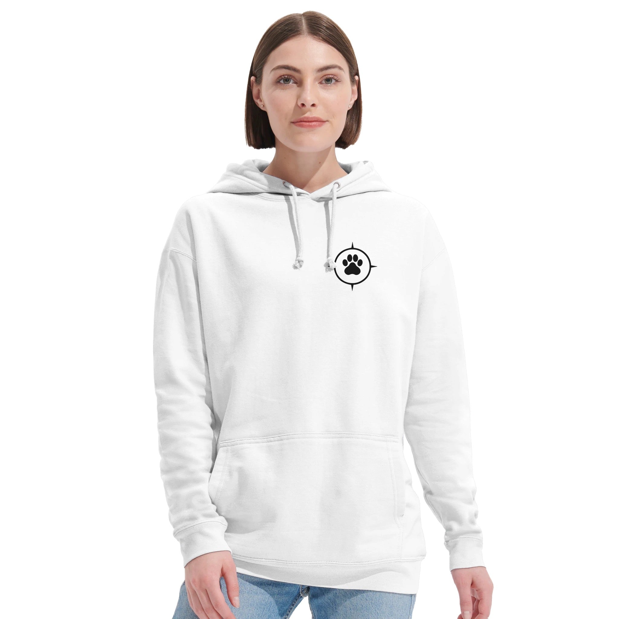 Unisex Hoodie aus recyceltem Mischgewebe - True North Paw-petllective