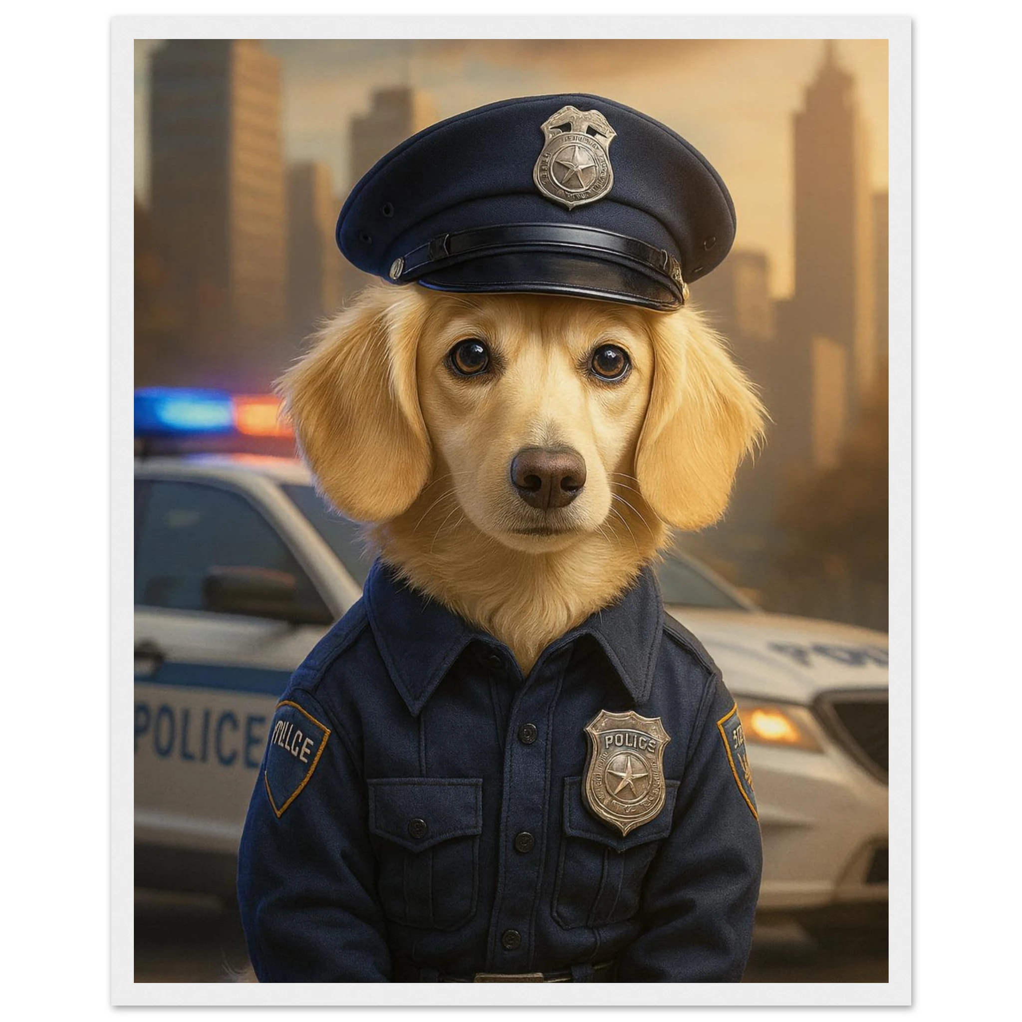 Benutzerdefiniertes Haustierporträt - Gerahmtes Kunstwerk digitaler Hundeporträts in 34 Designs-petllective