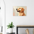 Golden Retriever Portrait Kunstdruck – Lebendige Tierkunst für dein Zuhause-petllective
