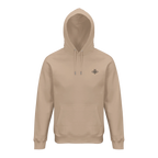 Unisex-Hoodie mit gesticktem Biene-Emblem auf der Brust, minimalistisches nachhaltiges Design von Petllective