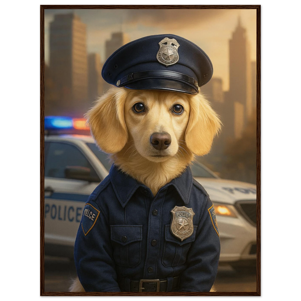 Benutzerdefiniertes Haustierporträt - Gerahmtes Kunstwerk digitaler Hundeporträts in 34 Designs-petllective