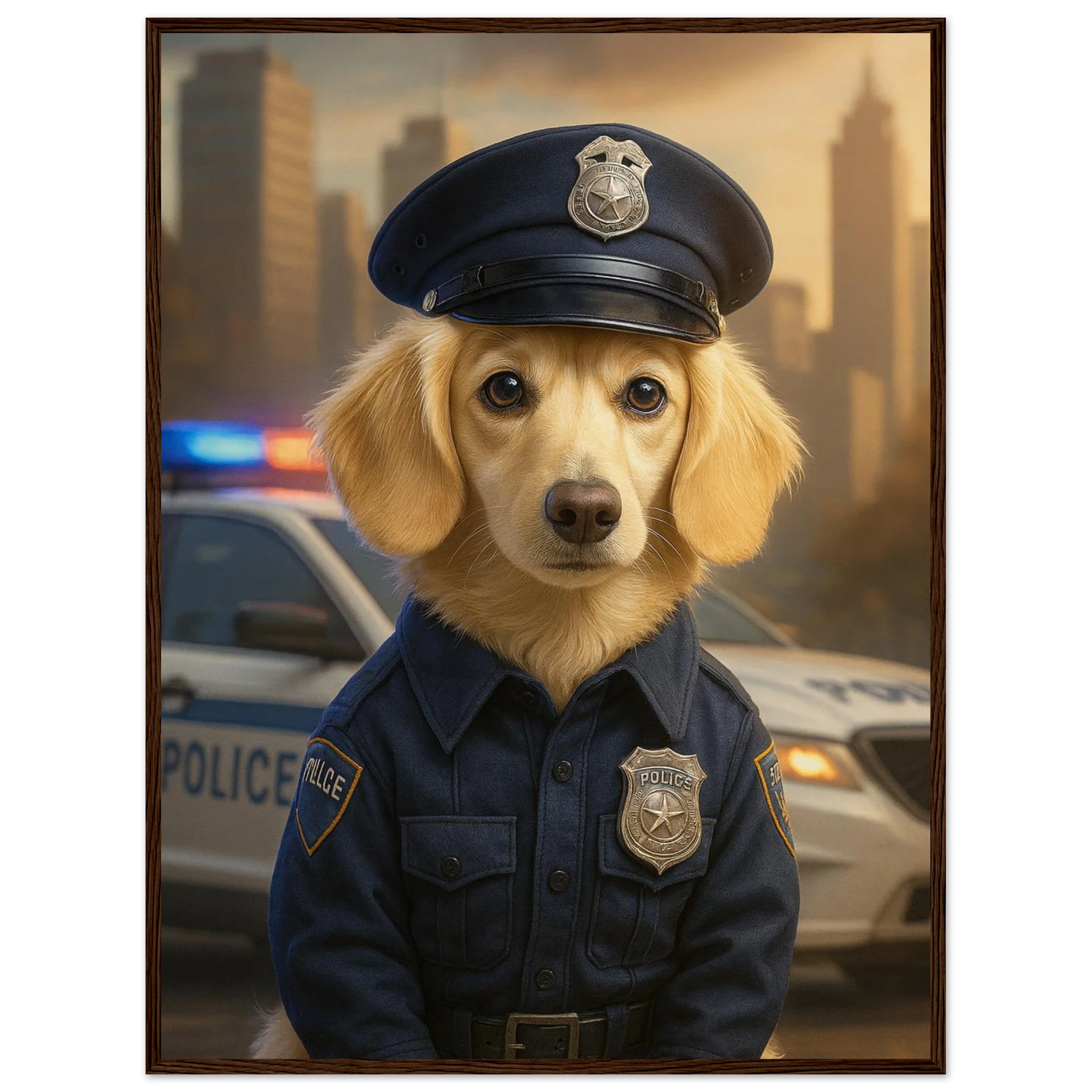 Benutzerdefiniertes Haustierporträt - Gerahmtes Kunstwerk digitaler Hundeporträts in 34 Designs-petllective