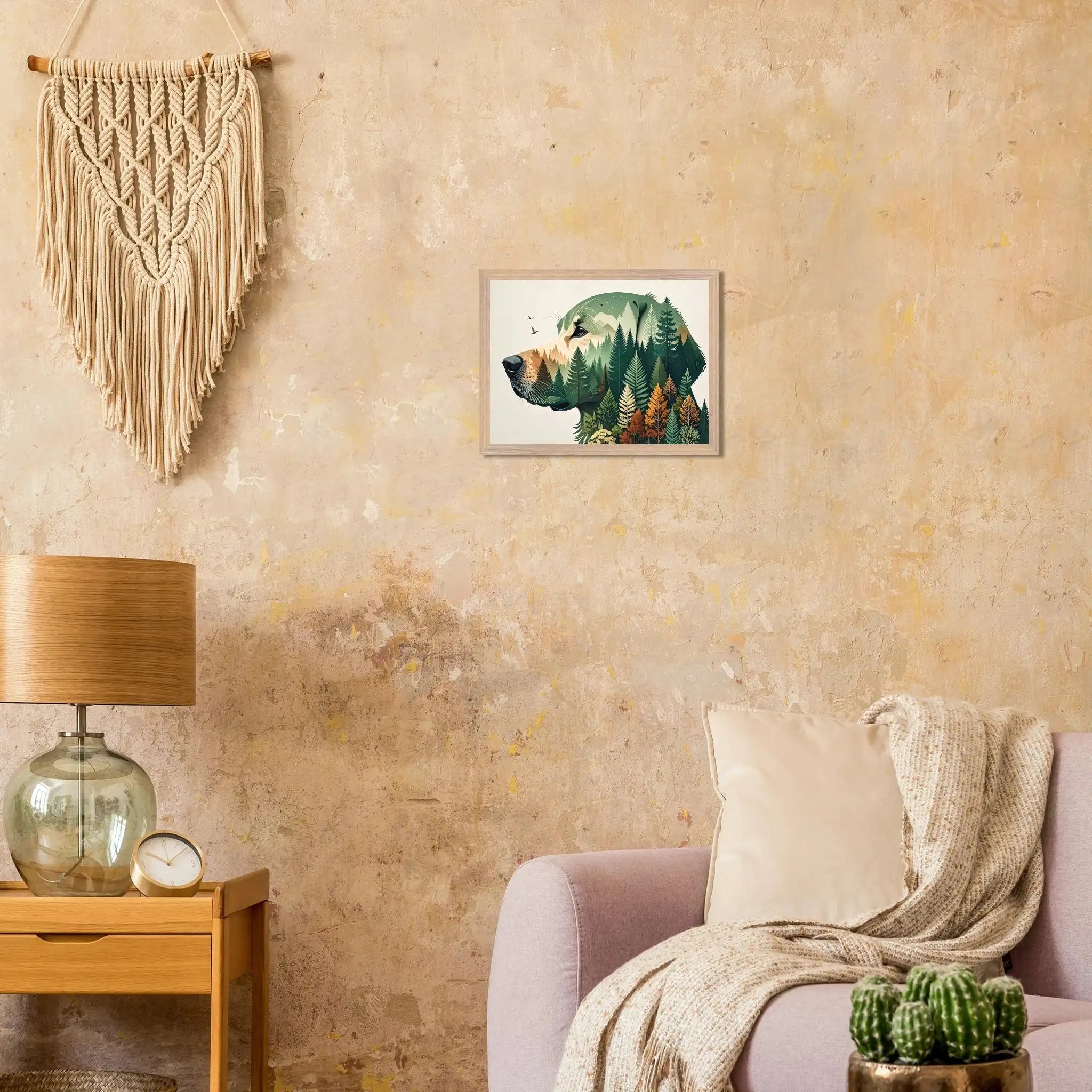 Nature Bond Wandbild – Hund & Naturmotiv als Premium Poster im Holzrahmen-petllective