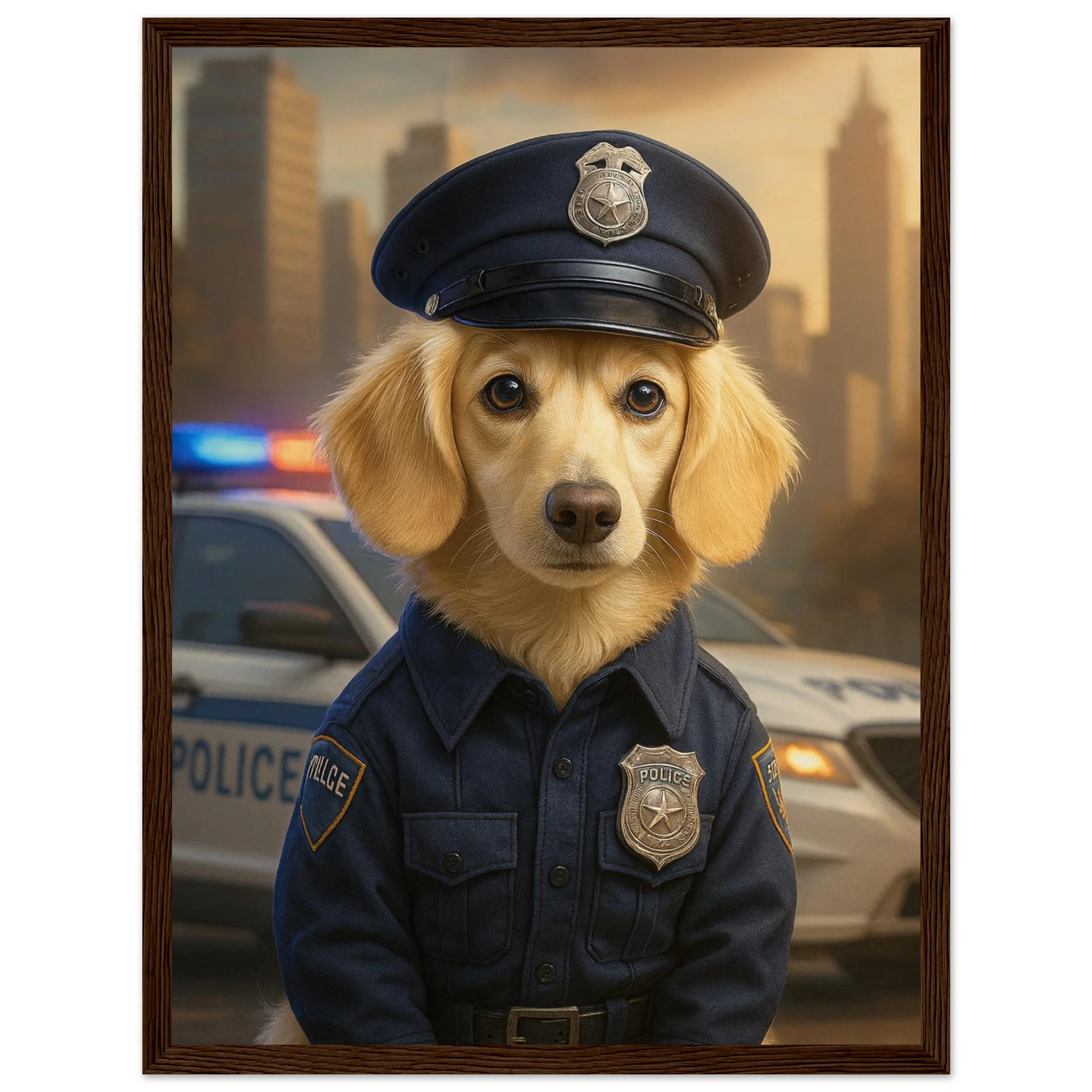 Benutzerdefiniertes Haustierporträt - Gerahmtes Kunstwerk digitaler Hundeporträts in 34 Designs-petllective