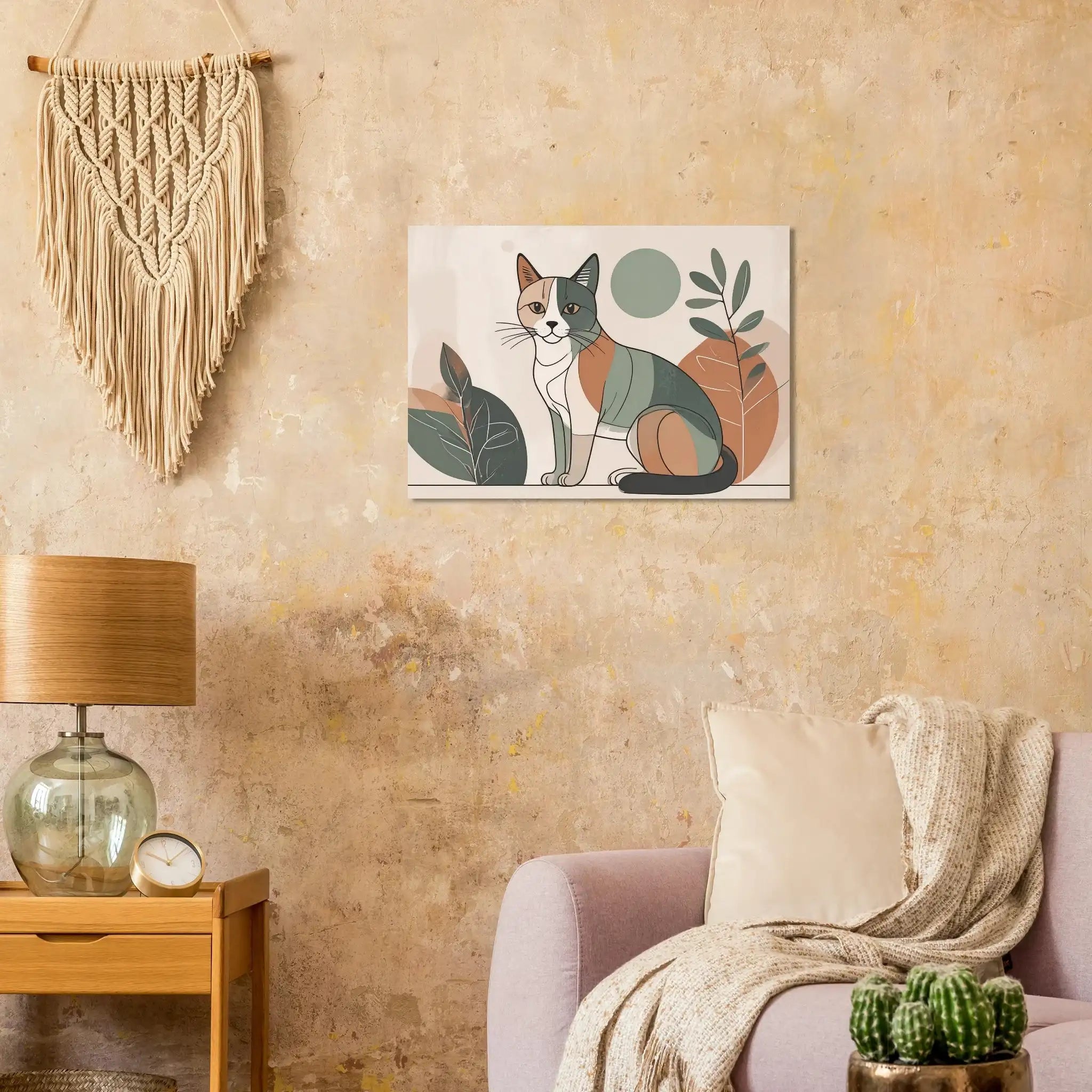 Katzen Kunstdruck Wandbild – Moderner Fine Art Posterprint-petllective