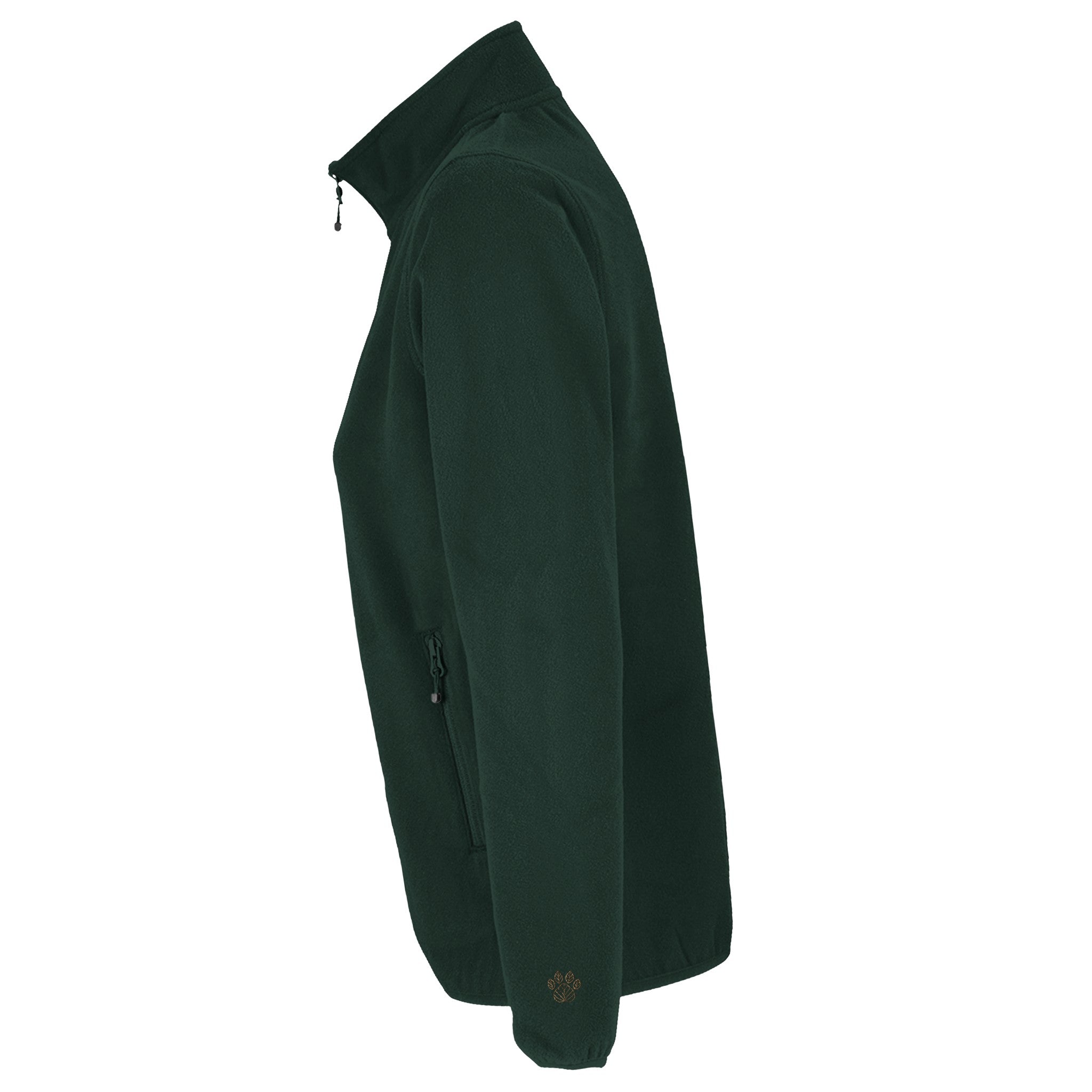 Damen Fleecejacke mit gesticktem Pfoten-Logo-petllective