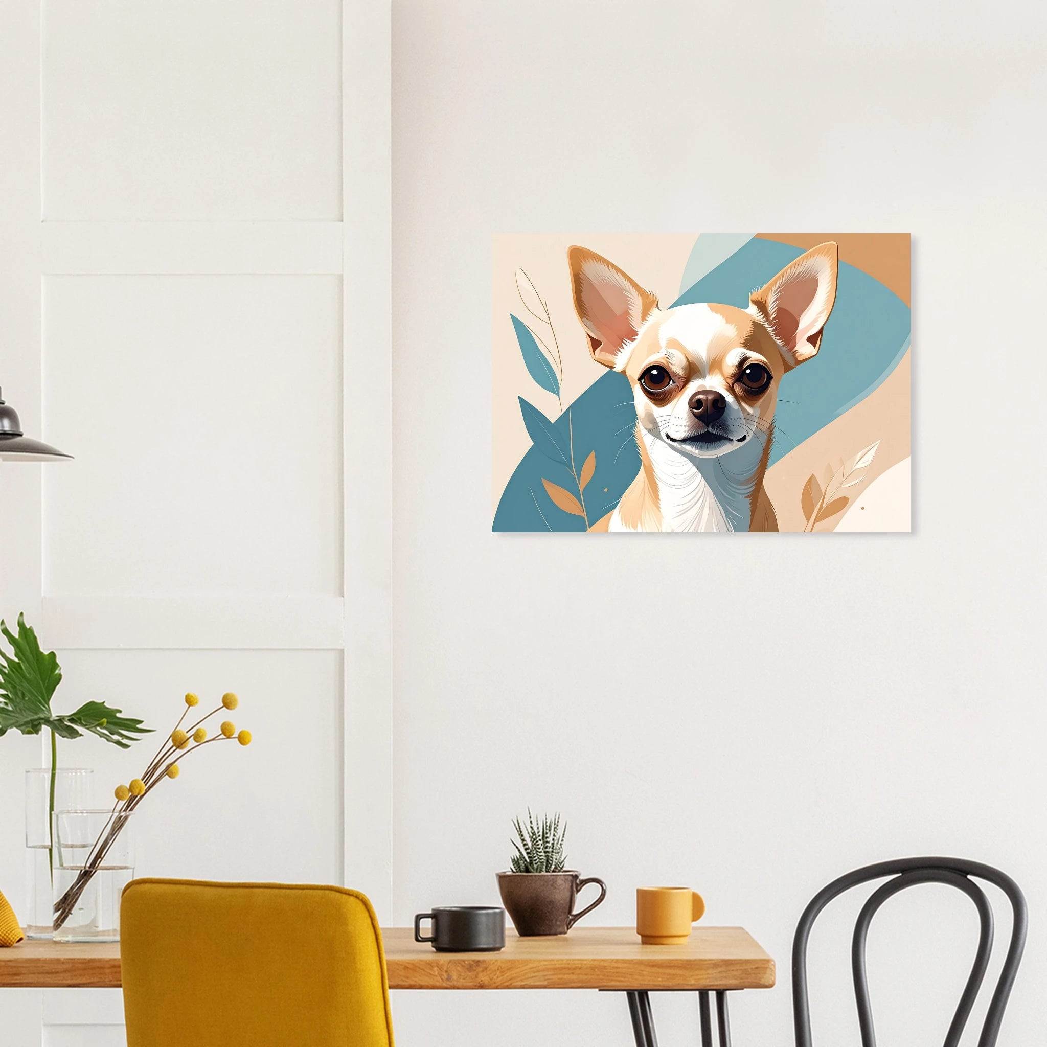 Chihuahua Chic: Moderne Kunstdrucke für Hundeliebhaber*innen – Erhältlich in verschiedenen Größen-petllective