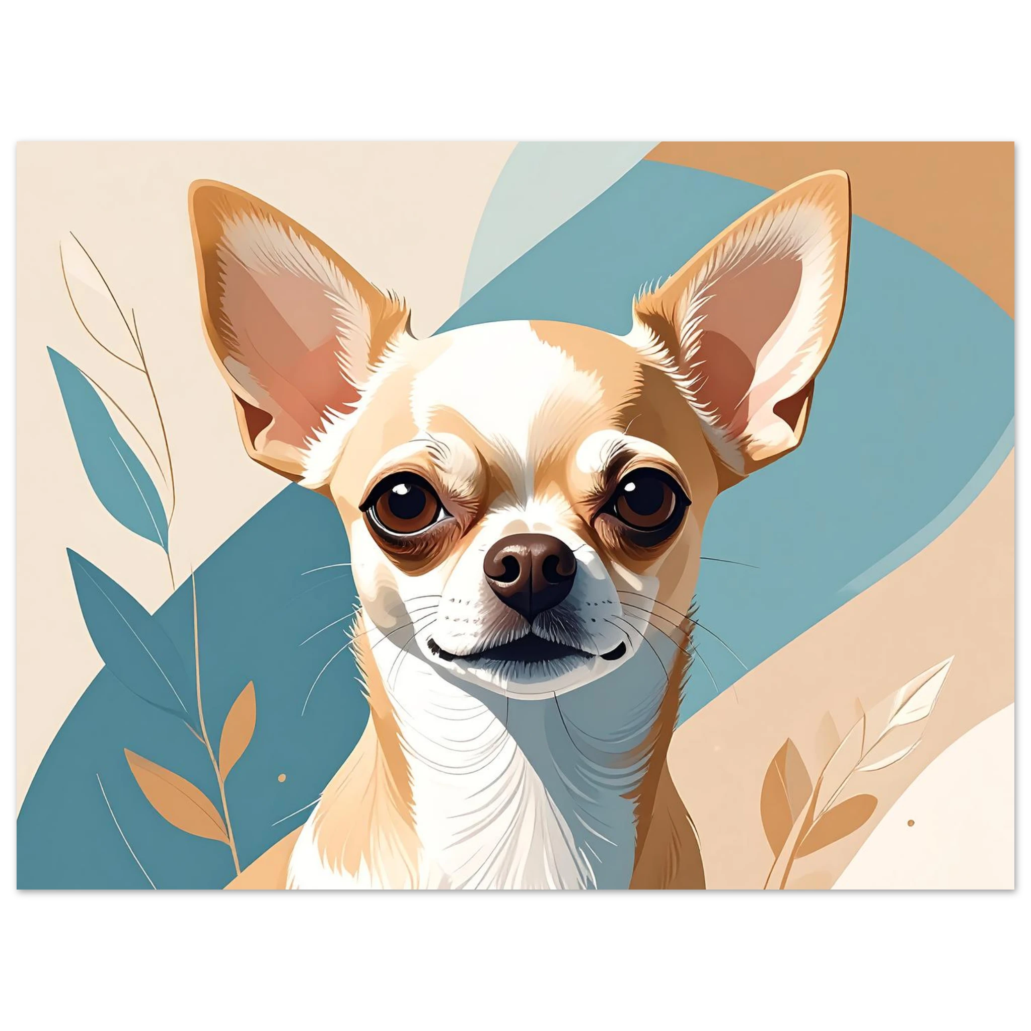 Chihuahua Chic: Moderne Kunstdrucke für Hundeliebhaber*innen – Erhältlich in verschiedenen Größen-petllective