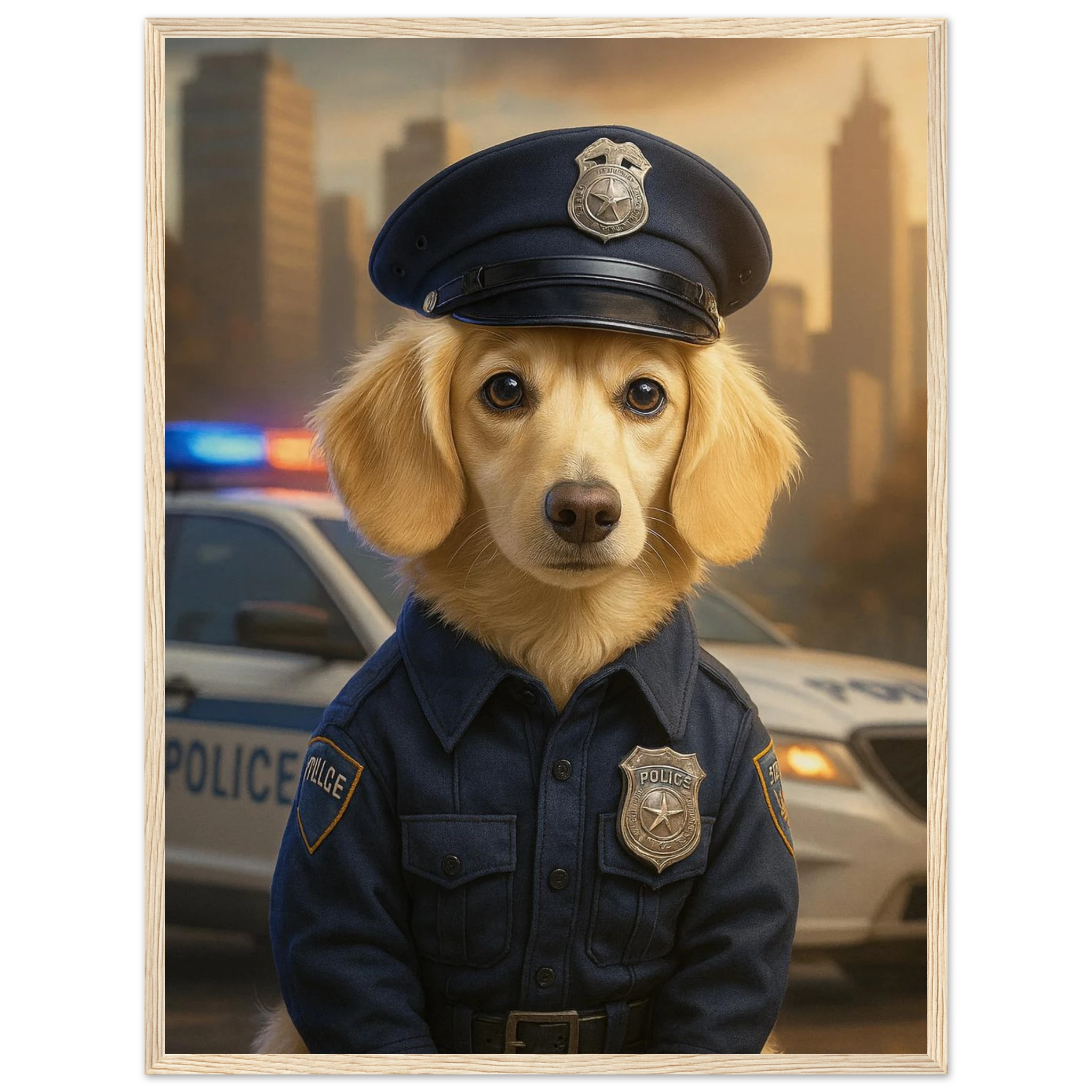 Benutzerdefiniertes Haustierporträt - Gerahmtes Kunstwerk digitaler Hundeporträts in 34 Designs-petllective