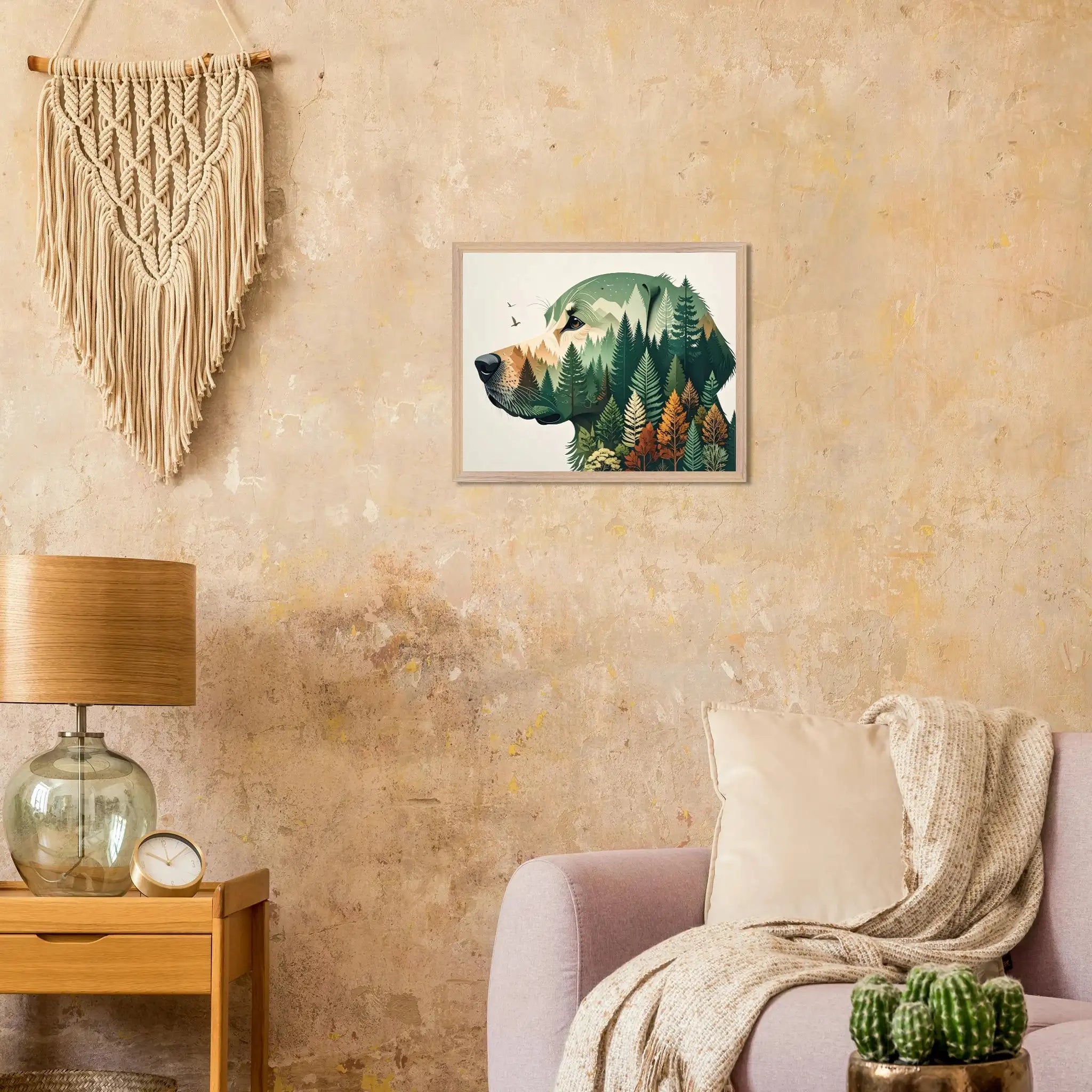 Nature Bond Wandbild – Hund & Naturmotiv als Premium Poster im Holzrahmen-petllective