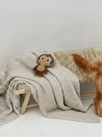 BUDDY. Hundespielzeug aus Leder "Affe"