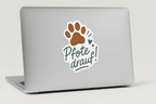 Pfote drauf! Vinyl-Sticker – wetterfest & rückstandslos 10x10cm-petllective