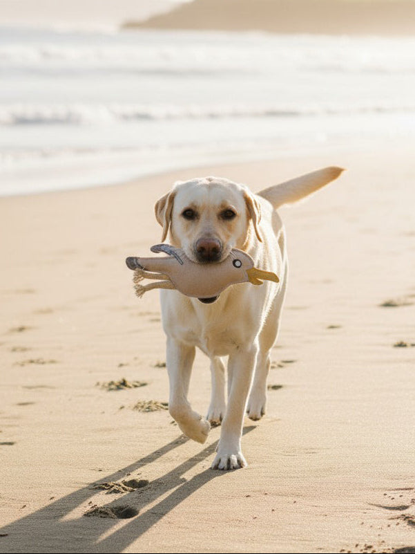 BUDDY. Hundespielzeug aus Leder "Möwe"