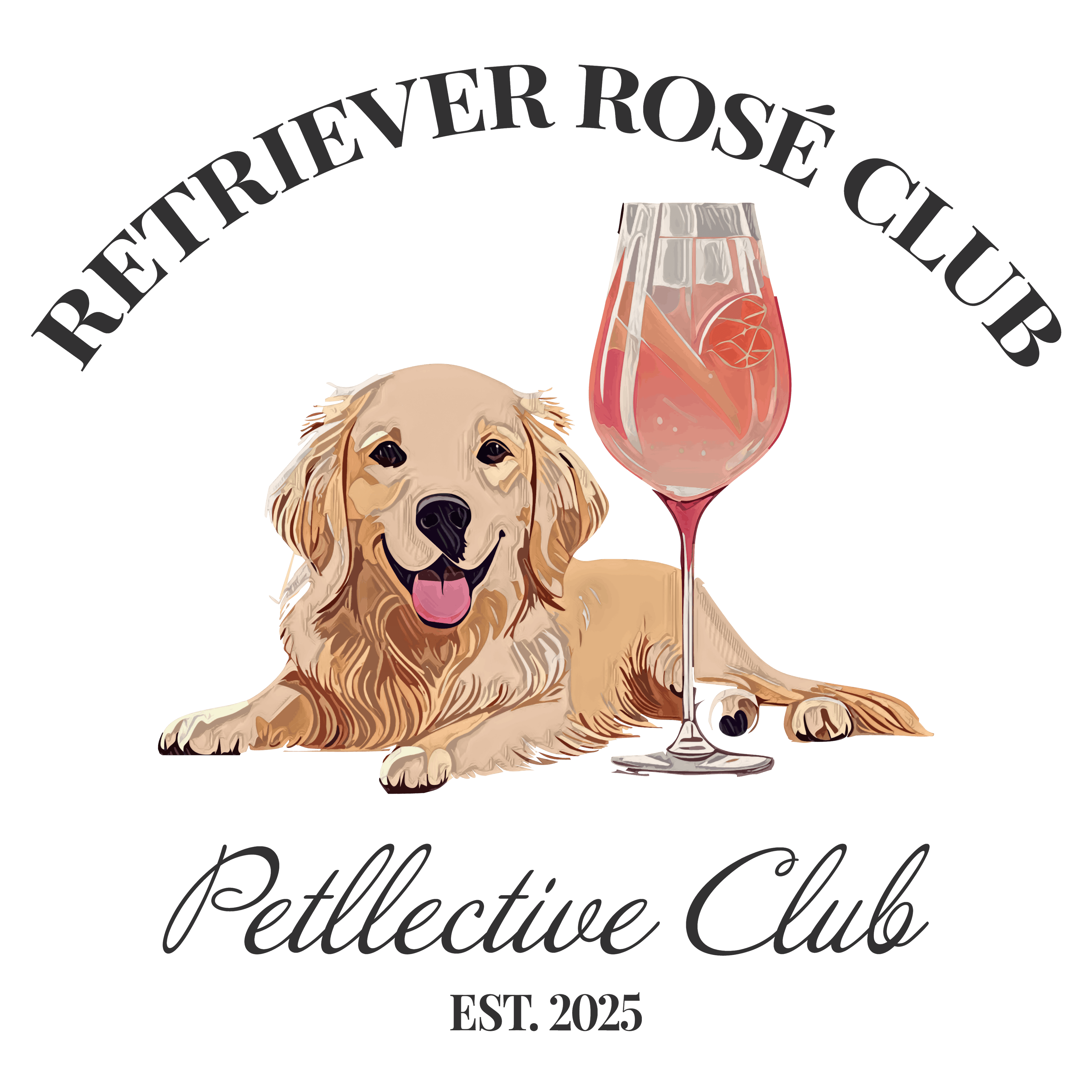 Recycled Tote Bag „Retriever Rosé Club“ – stylisch & fair-petllective