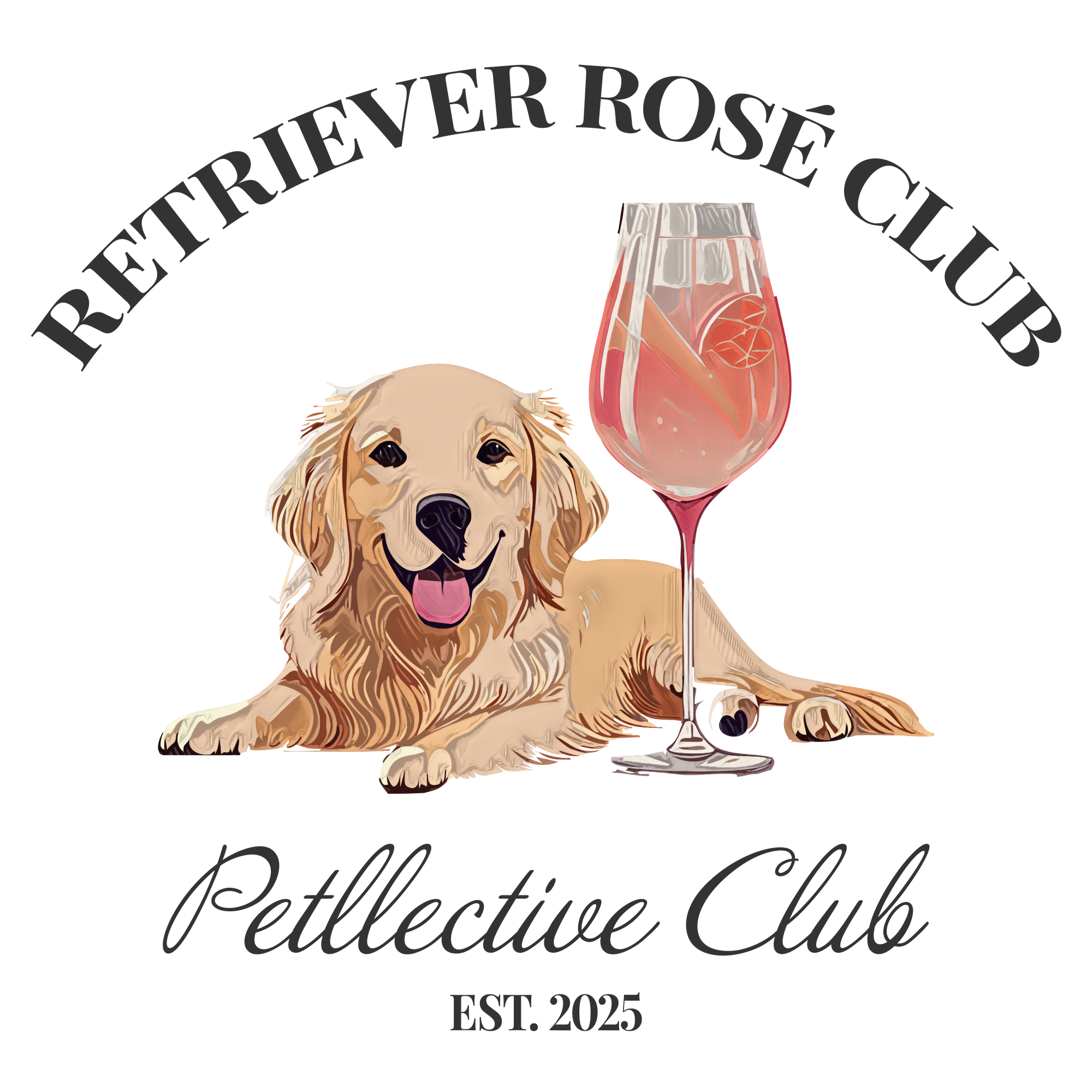 Recycled Tote Bag „Retriever Rosé Club“ – stylisch & fair