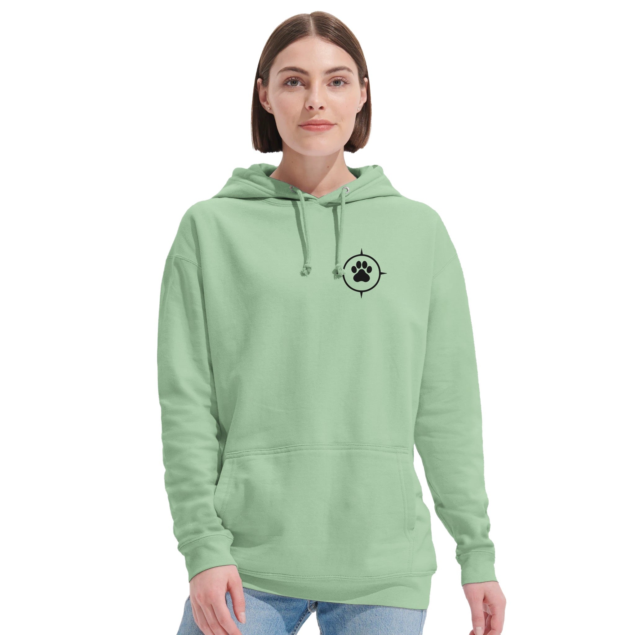 Unisex Hoodie aus recyceltem Mischgewebe - True North Paw-petllective
