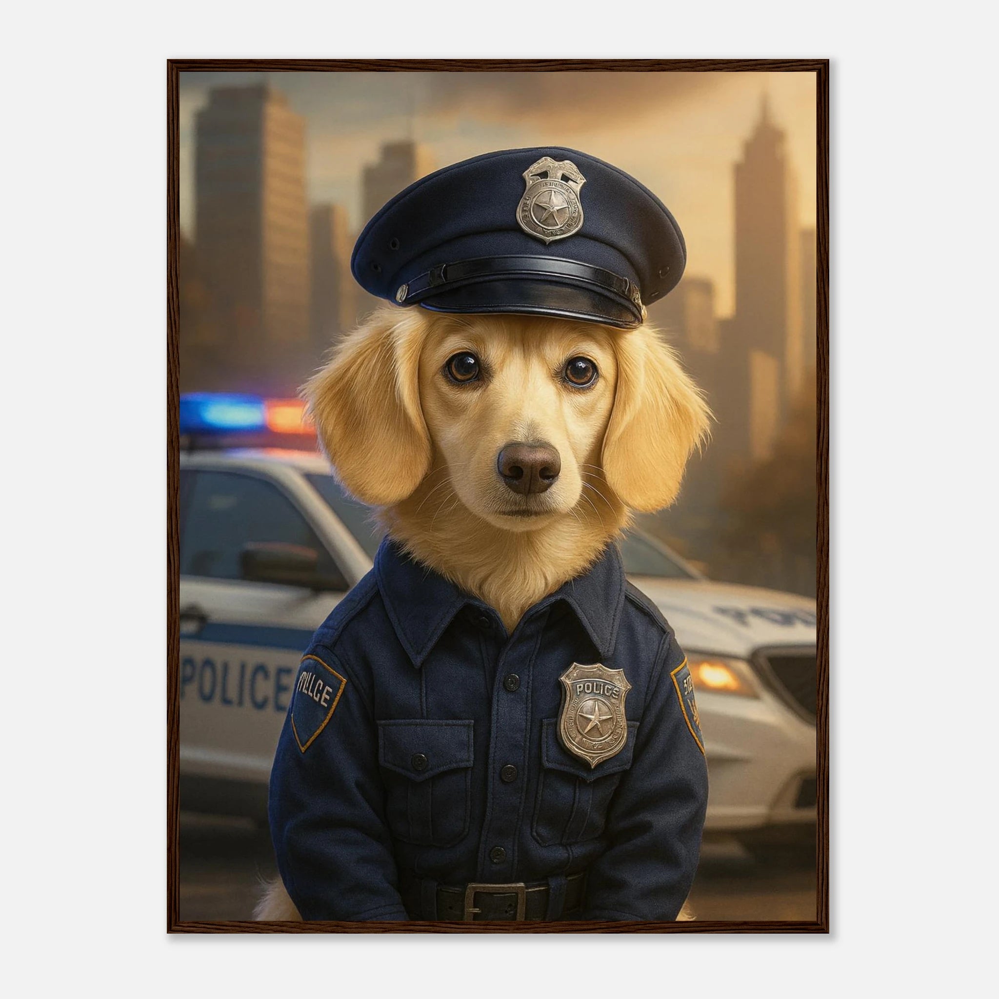 Benutzerdefiniertes Haustierporträt - Gerahmtes Kunstwerk digitaler Hundeporträts in 34 Designs-petllective