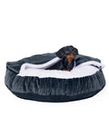 Kuscheliges Hundebett: Anti-Stress mit abnehmbarer Kuscheldecke
