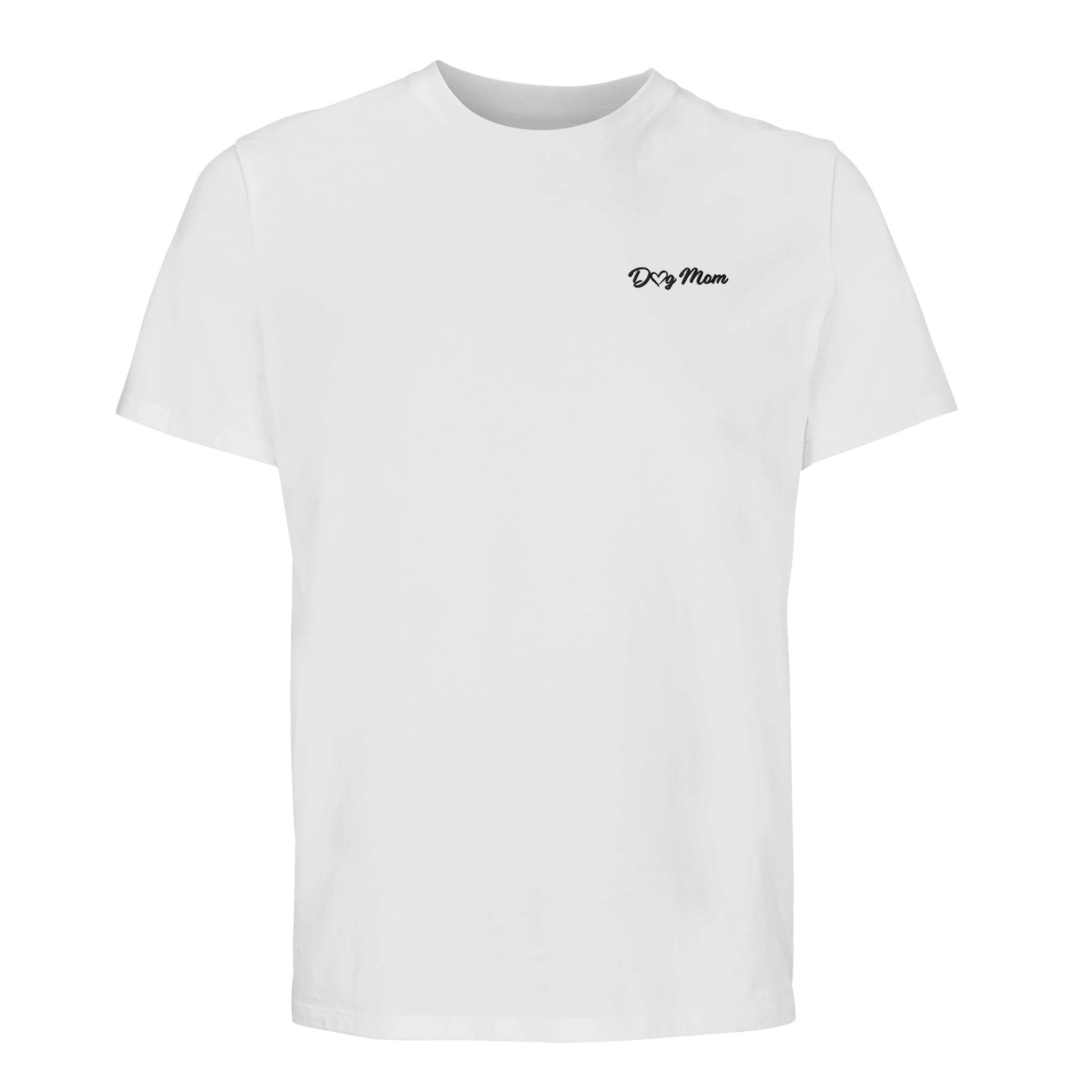 Dog Mom T-Shirt mit Stickerei – Nachhaltiges Bio-Baumwollshirt-petllective