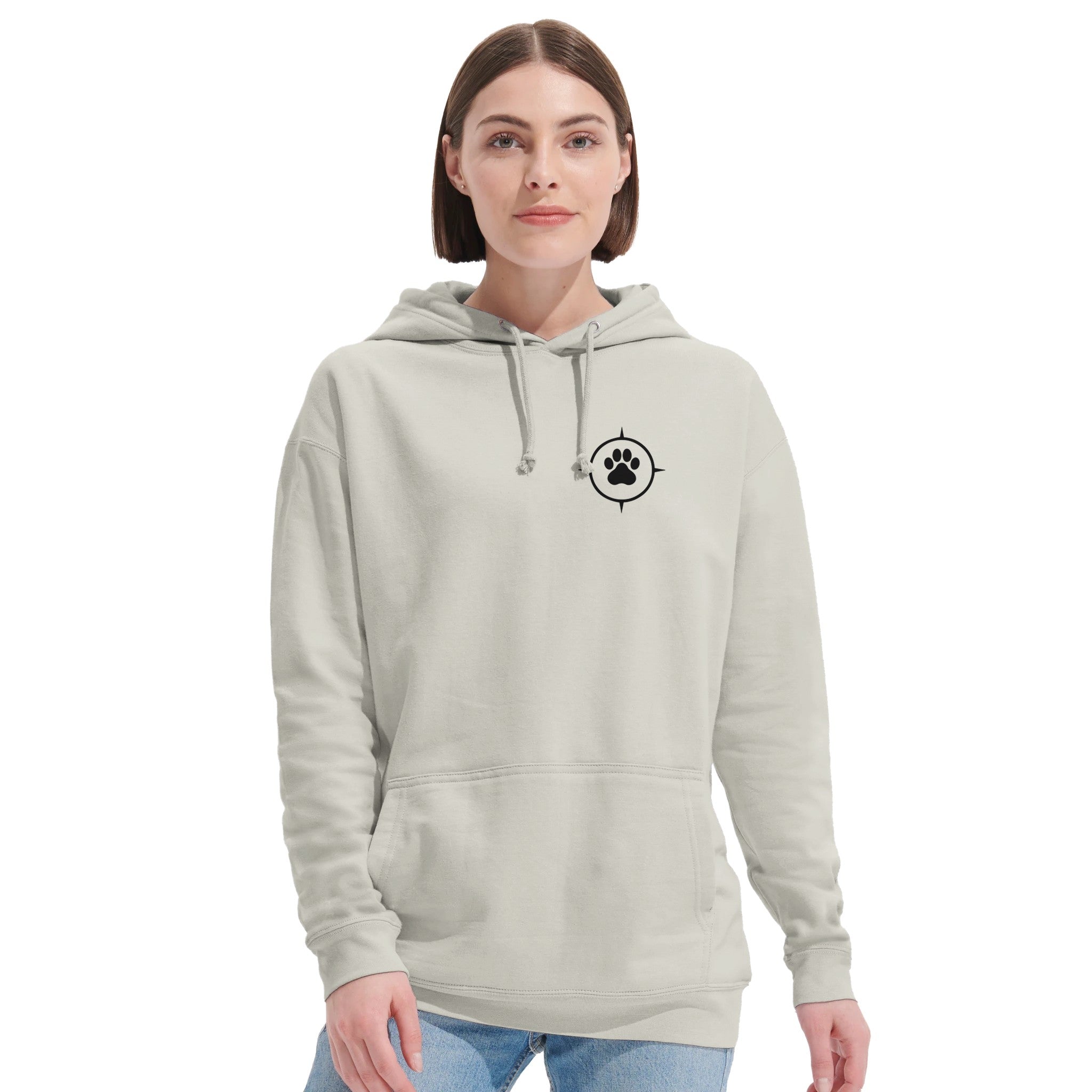 Unisex Hoodie aus recyceltem Mischgewebe - True North Paw-petllective