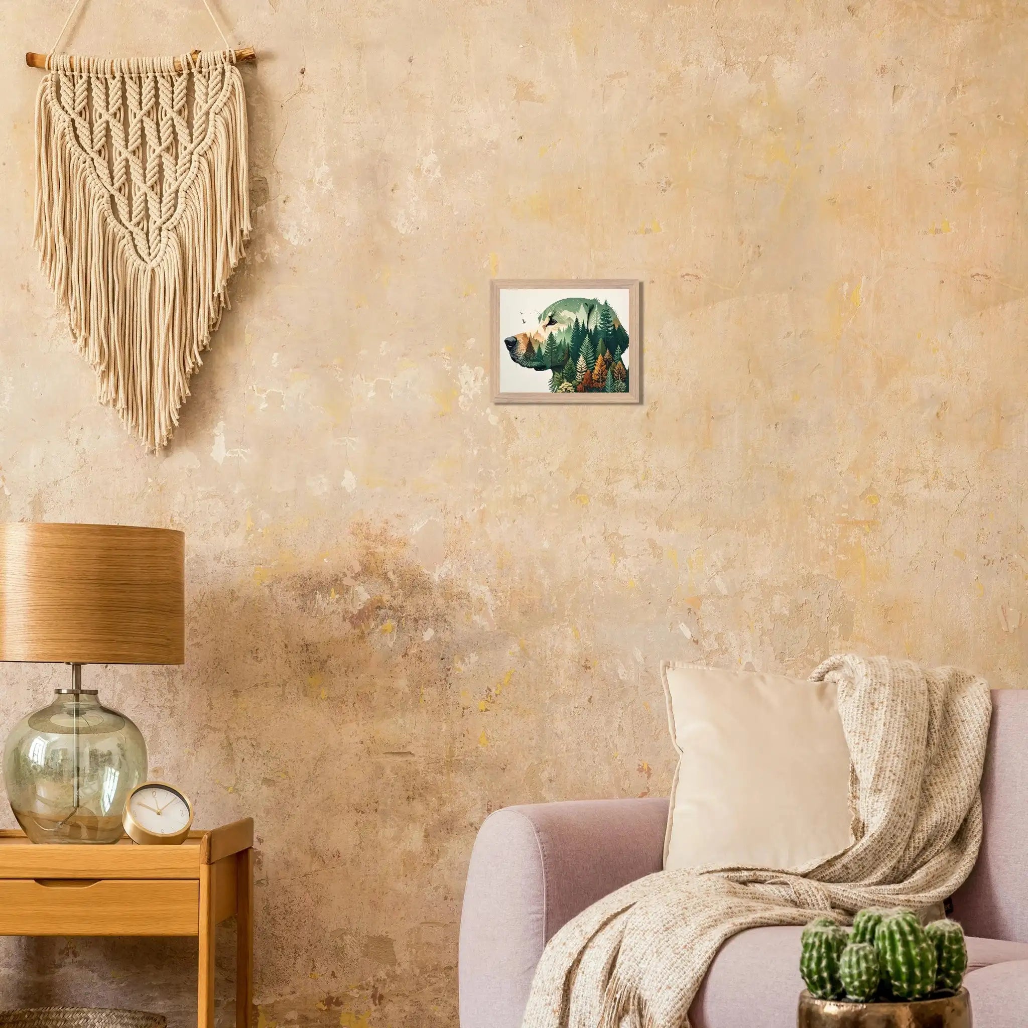 Nature Bond Wandbild – Hund & Naturmotiv als Premium Poster im Holzrahmen-petllective