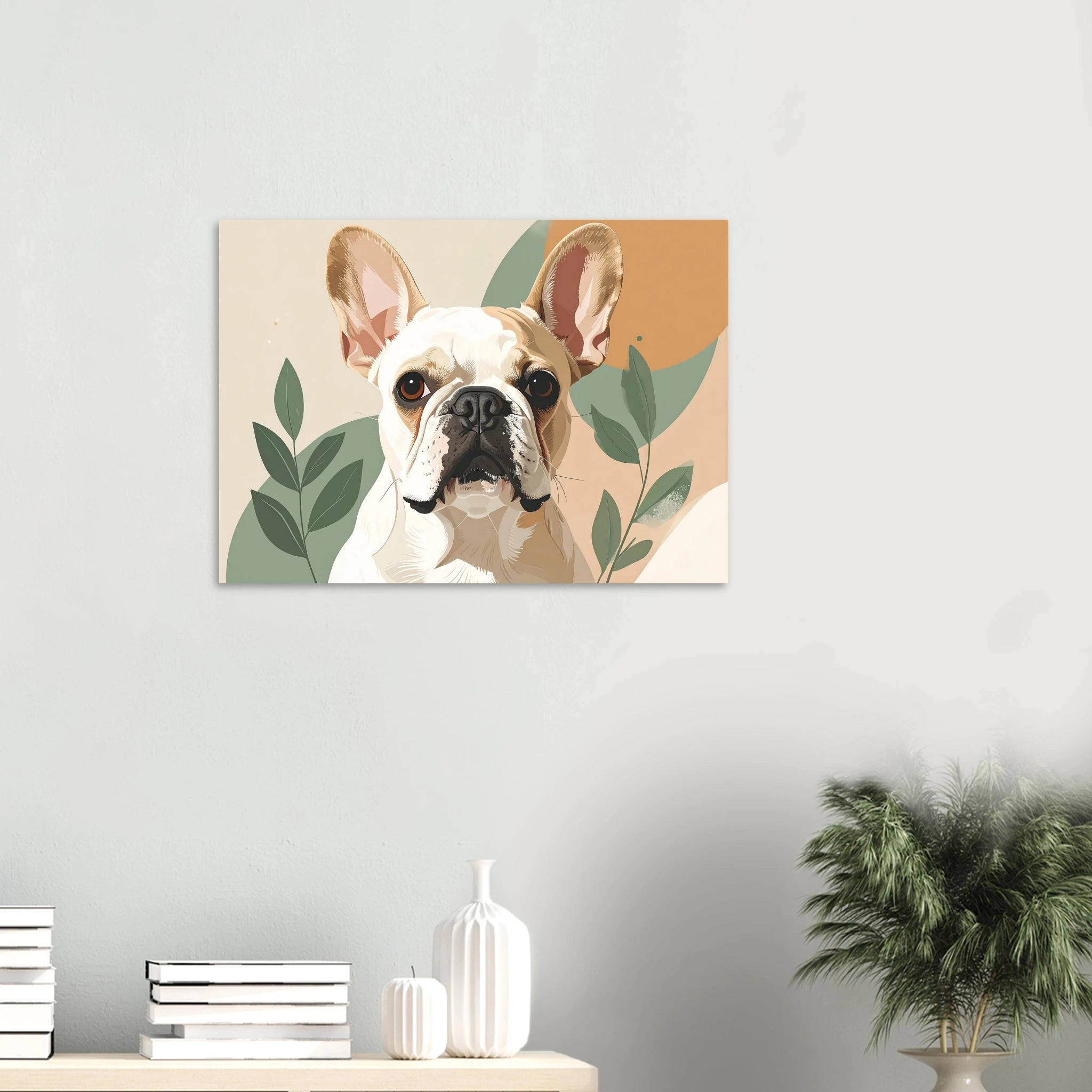 Französische Bulldogge Kunstdrucke - Niedliche Haustier-Porträts-petllective