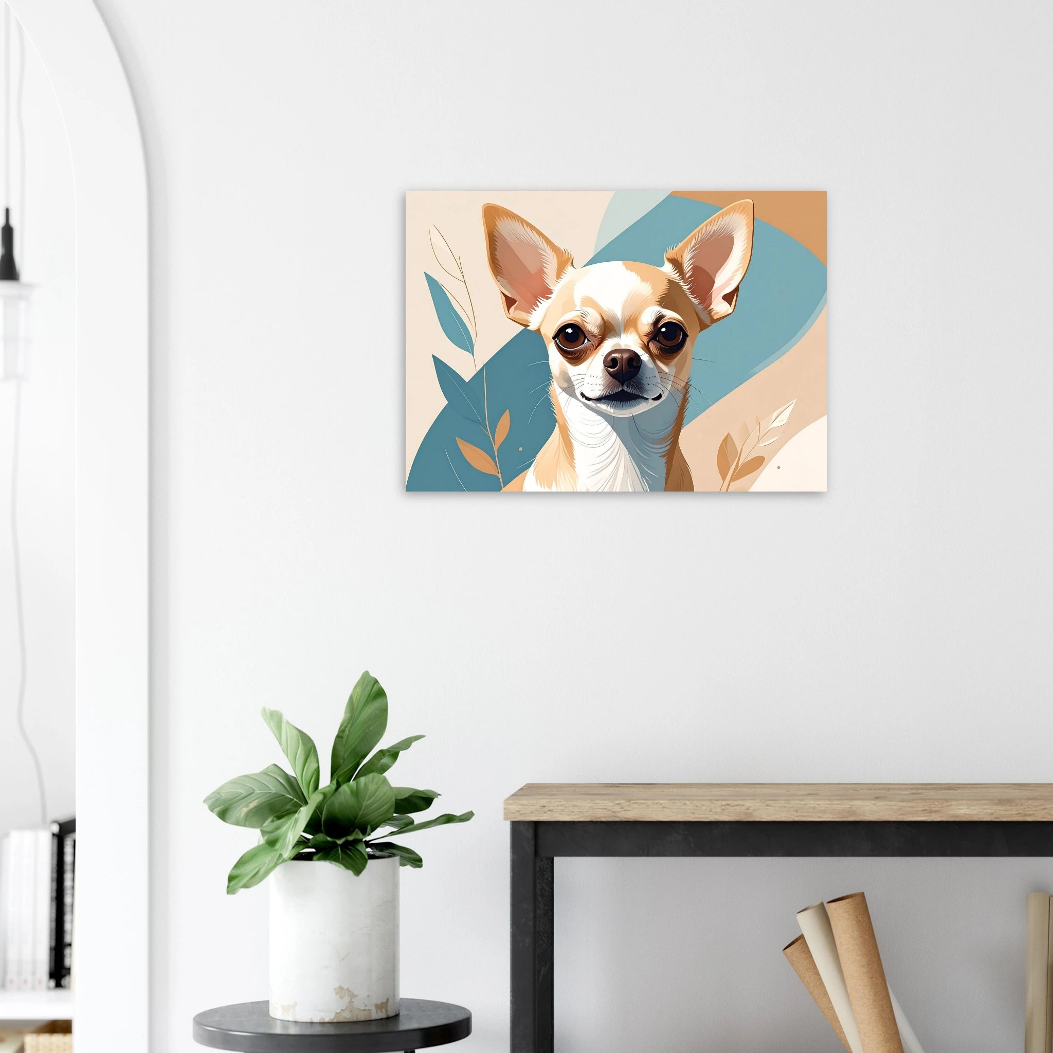 Chihuahua Chic: Moderne Kunstdrucke für Hundeliebhaber*innen – Erhältlich in verschiedenen Größen-petllective