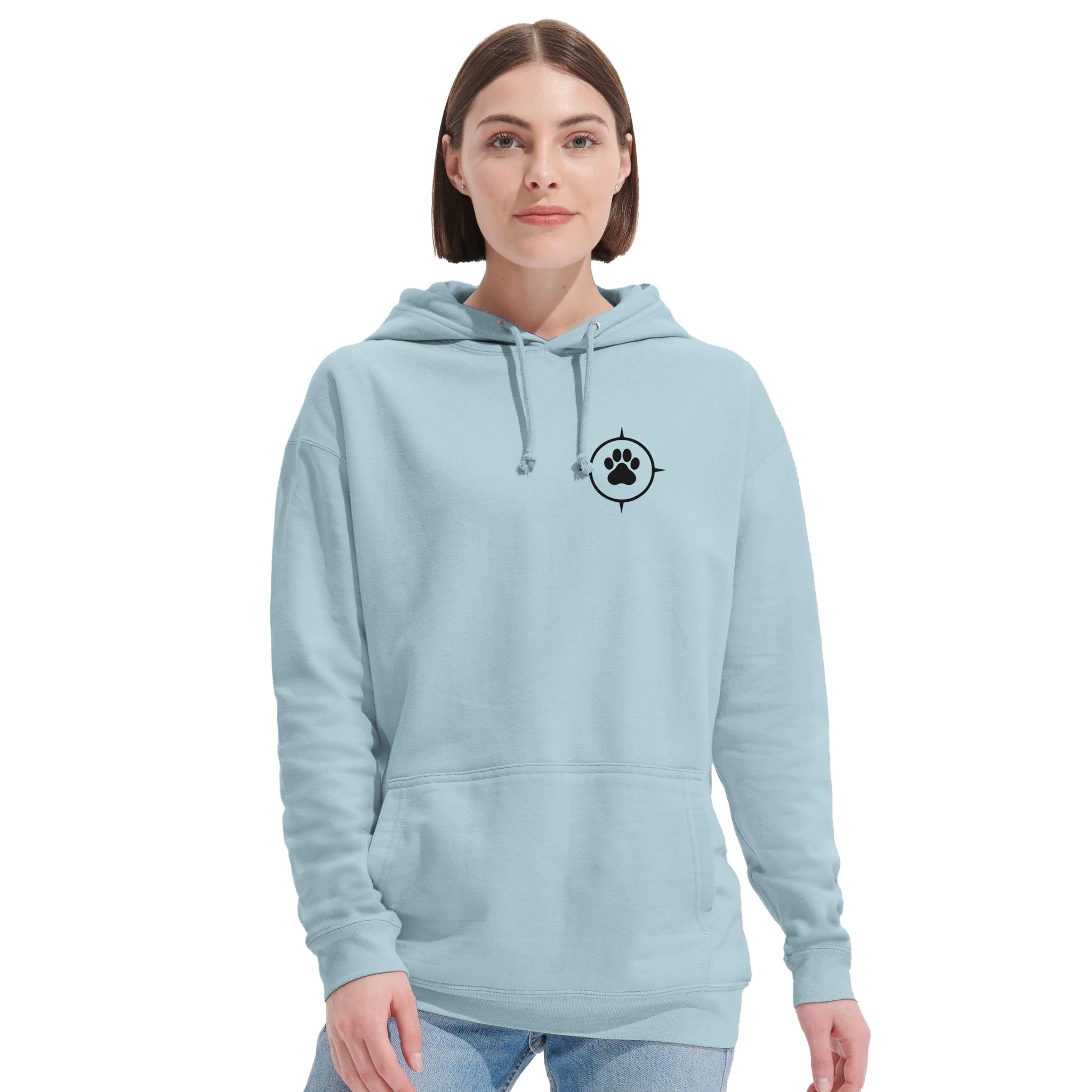 Unisex Hoodie aus recyceltem Mischgewebe - True North Paw-petllective