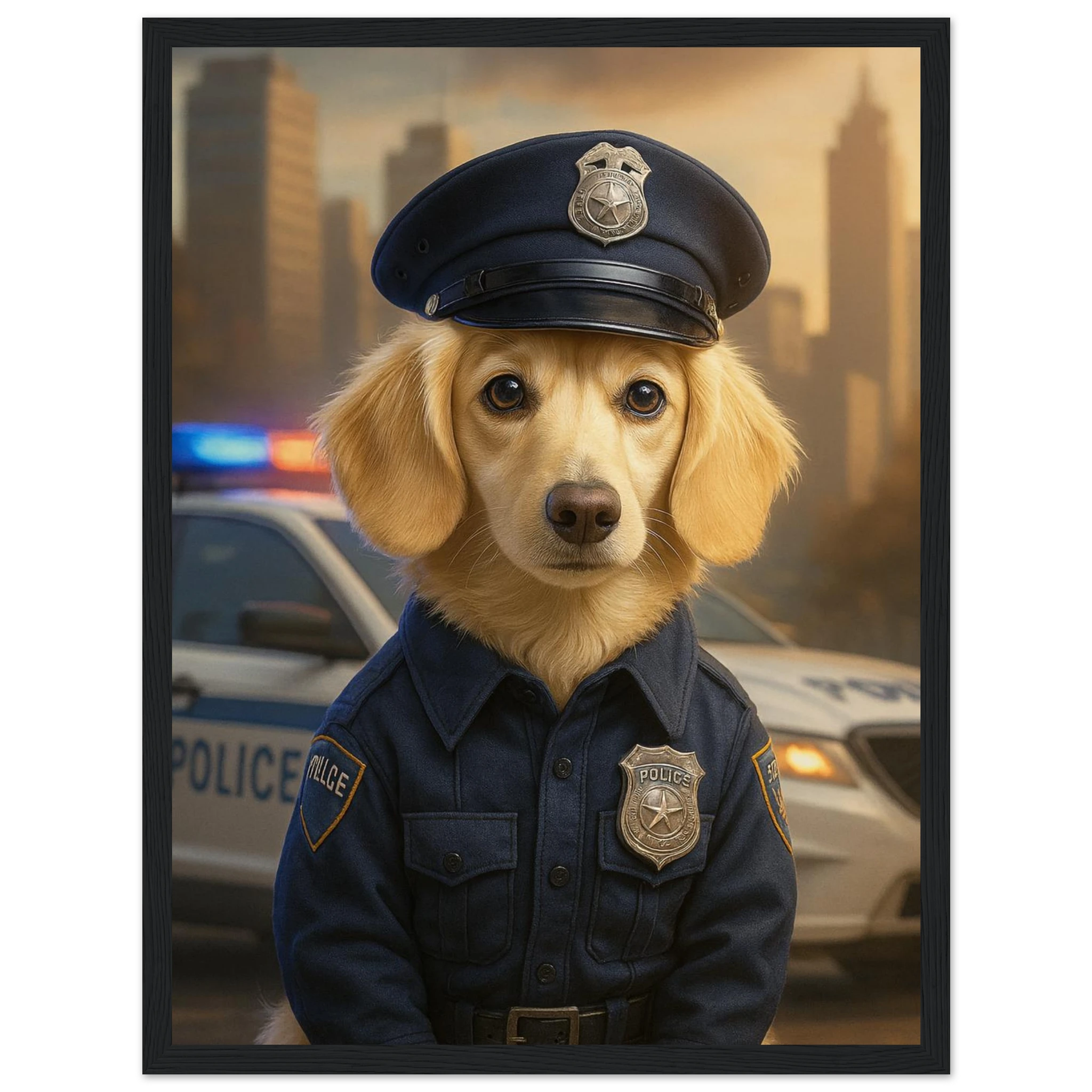 Benutzerdefiniertes Haustierporträt - Gerahmtes Kunstwerk digitaler Hundeporträts in 34 Designs-petllective