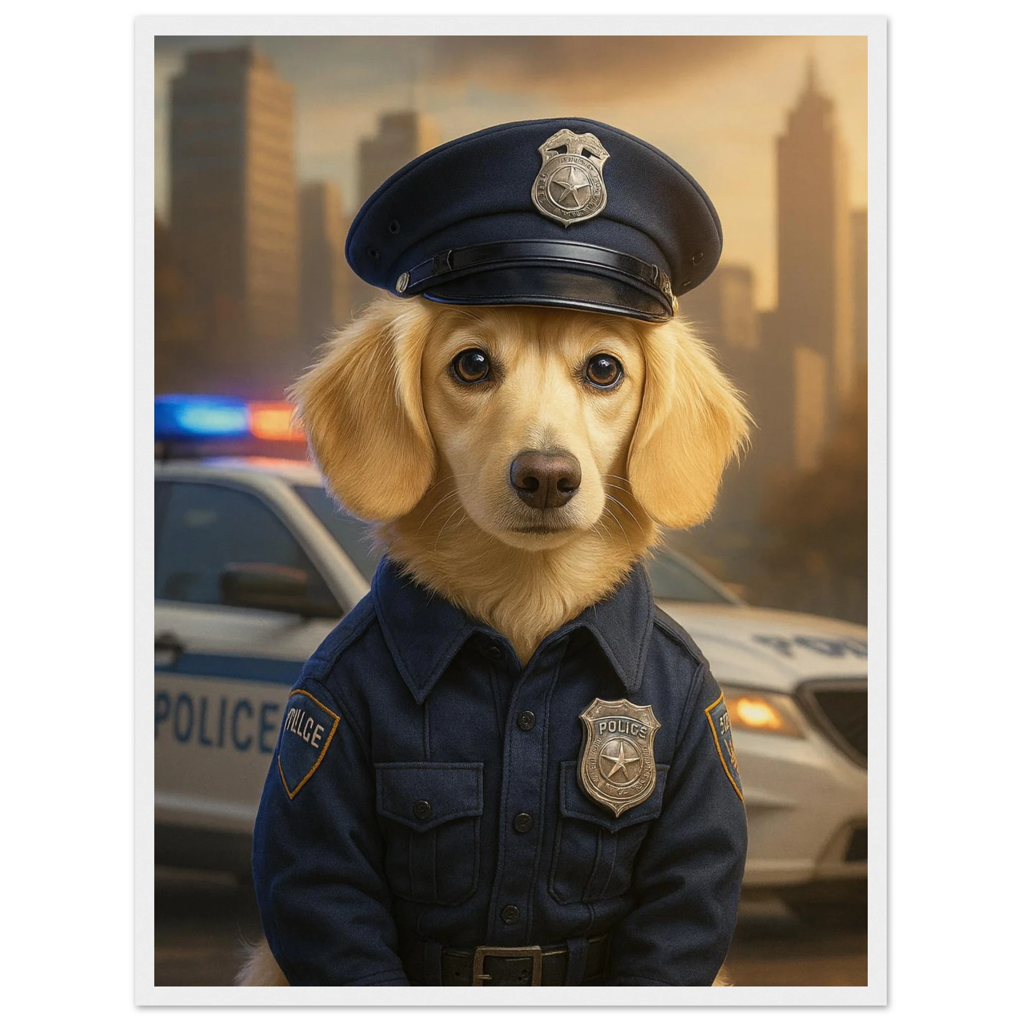 Benutzerdefiniertes Haustierporträt - Gerahmtes Kunstwerk digitaler Hundeporträts in 34 Designs-petllective