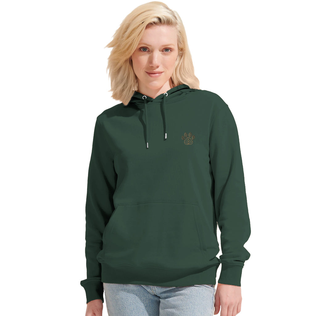 Unisex Hoodie mit gestickter Herbstpfote – Nachhaltig & Fair-petllective