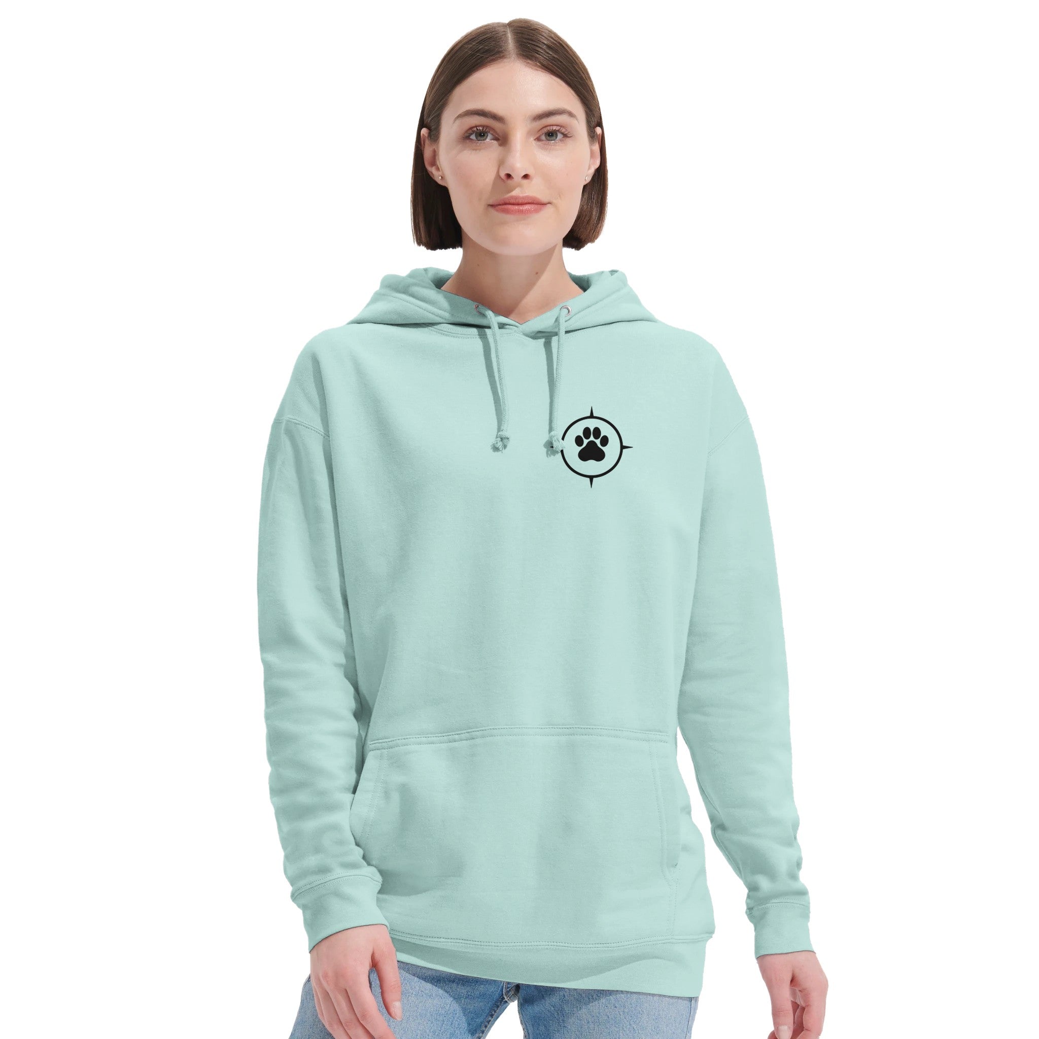 Unisex Hoodie aus recyceltem Mischgewebe - True North Paw-petllective