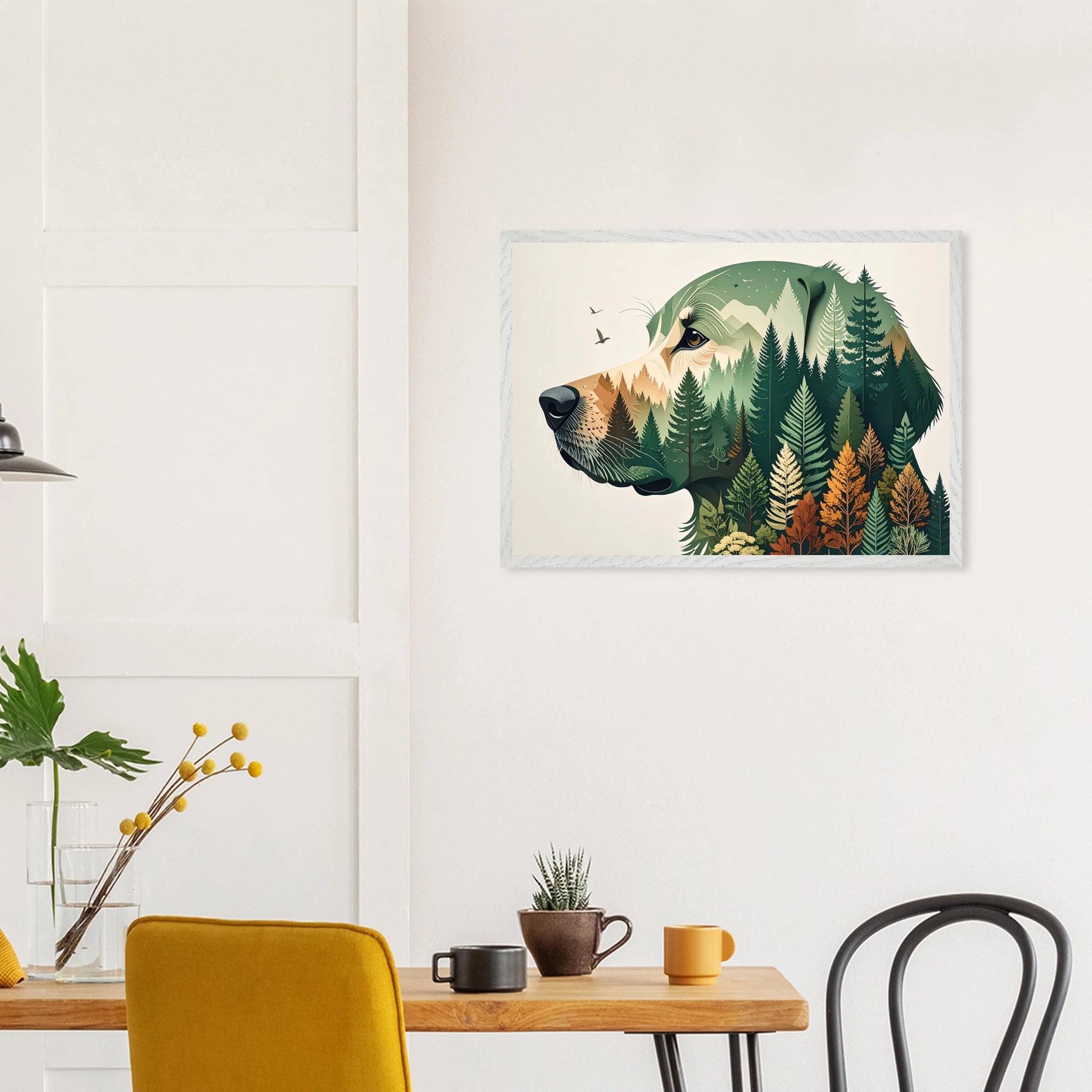 Nature Bond Wandbild – Hund & Naturmotiv als Premium Poster im Holzrahmen-petllective