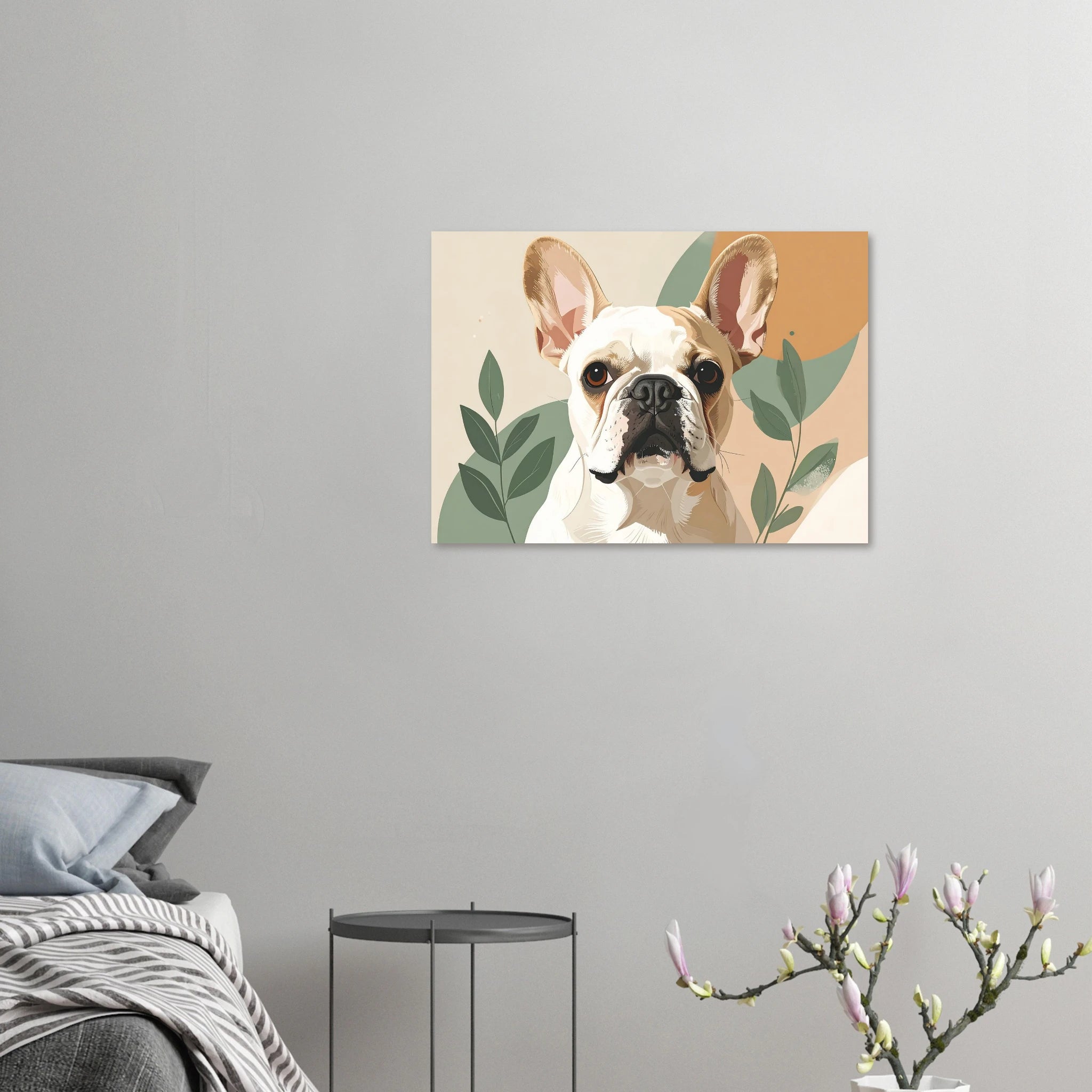 Französische Bulldogge Kunstdrucke - Niedliche Haustier-Porträts-petllective