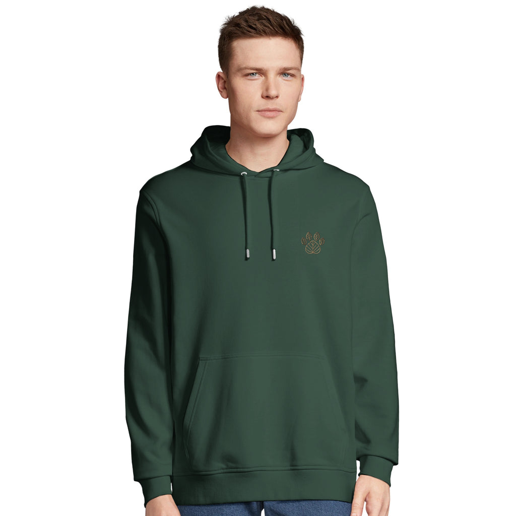 Unisex Hoodie mit gestickter Herbstpfote – Nachhaltig & Fair-petllective
