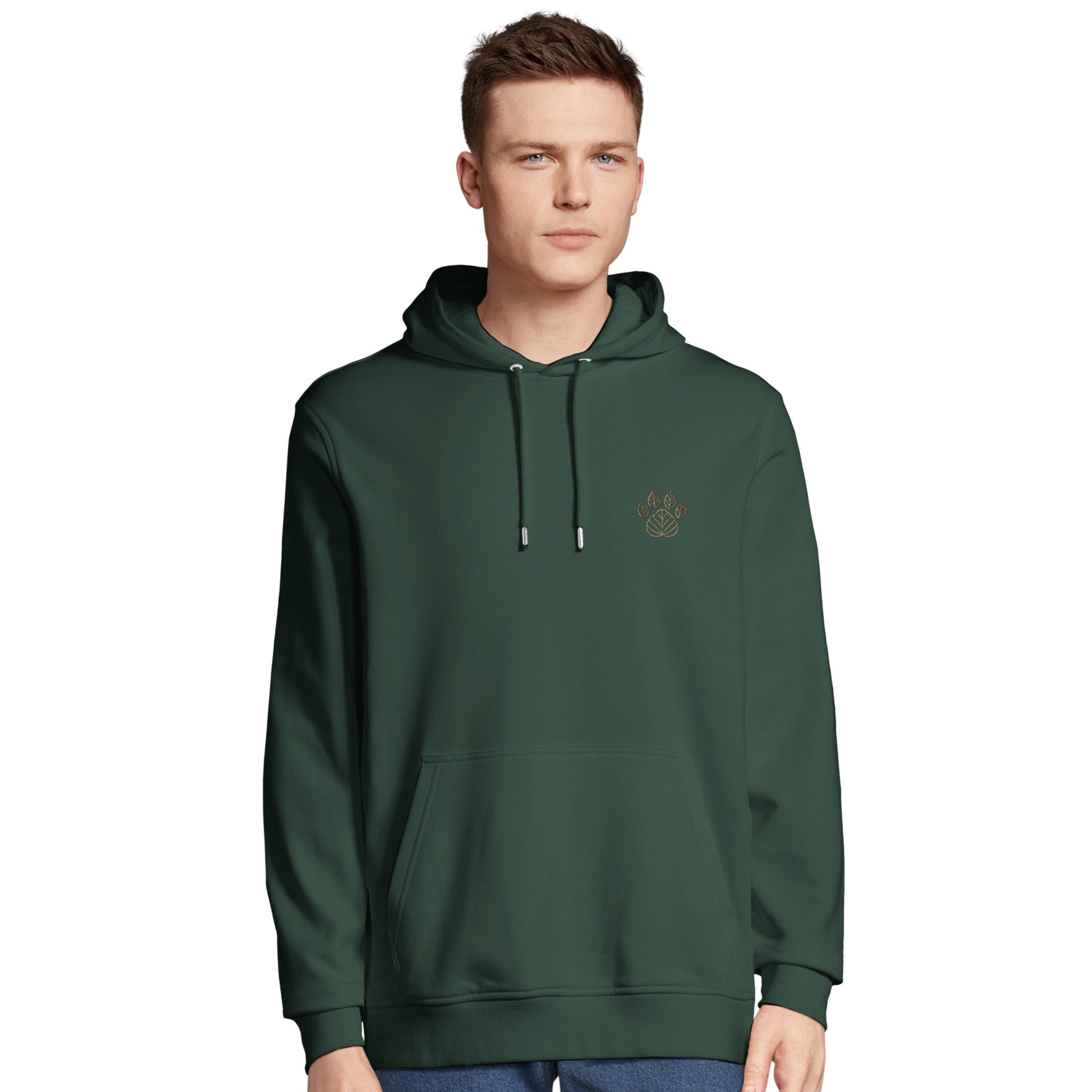 Unisex Hoodie mit gestickter Herbstpfote – Nachhaltig & Fair-petllective