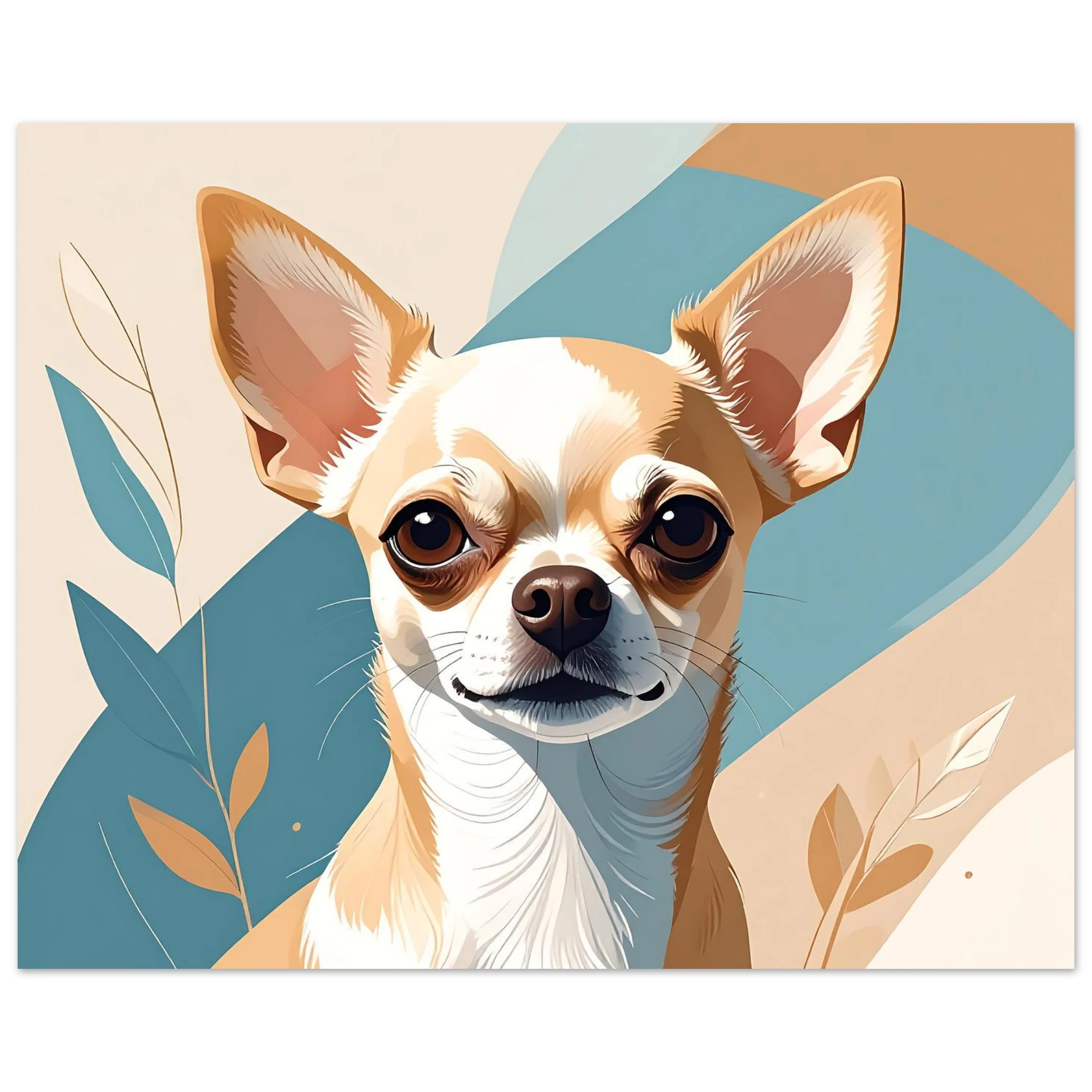 Chihuahua Chic: Moderne Kunstdrucke für Hundeliebhaber*innen – Erhältlich in verschiedenen Größen-petllective