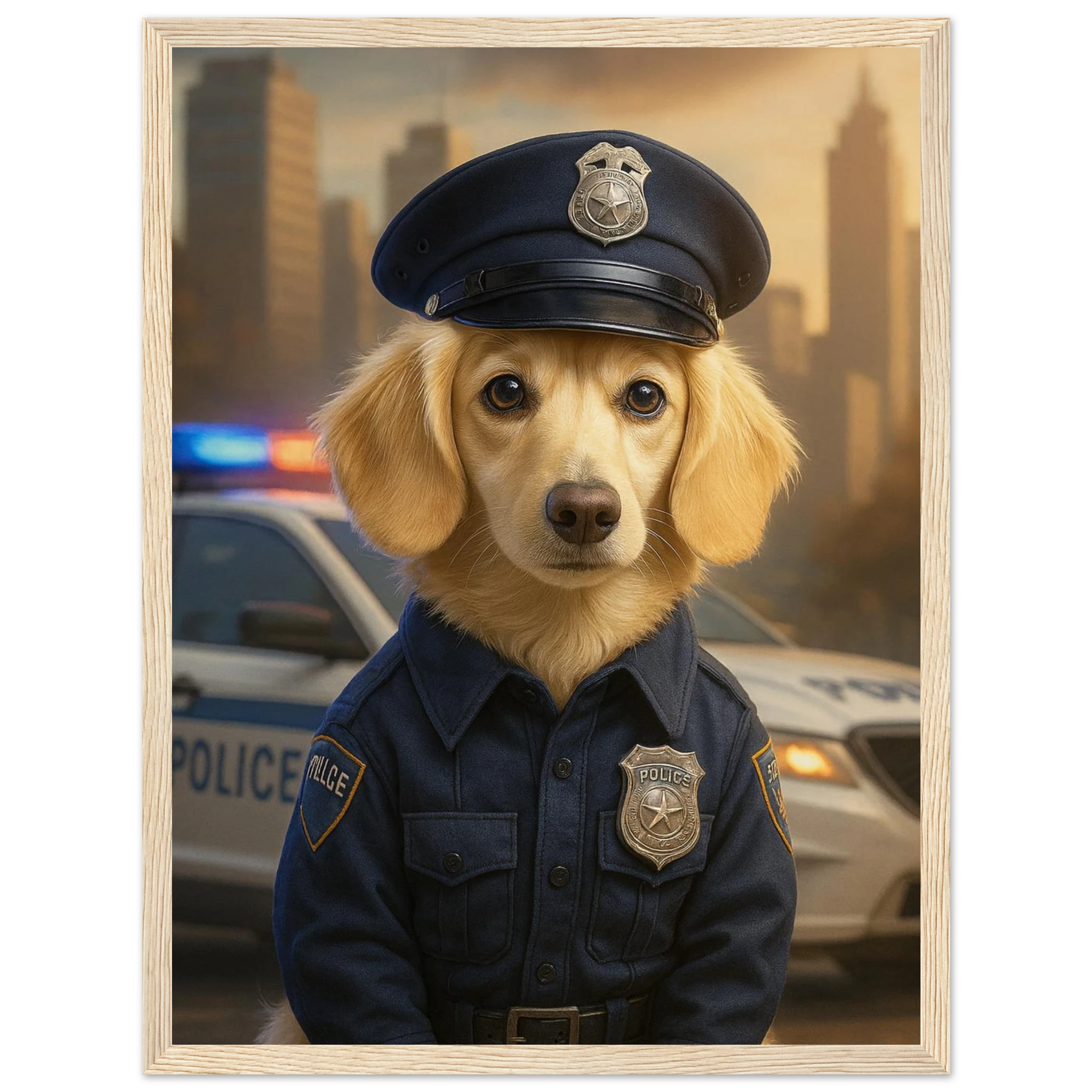 Benutzerdefiniertes Haustierporträt - Gerahmtes Kunstwerk digitaler Hundeporträts in 34 Designs-petllective