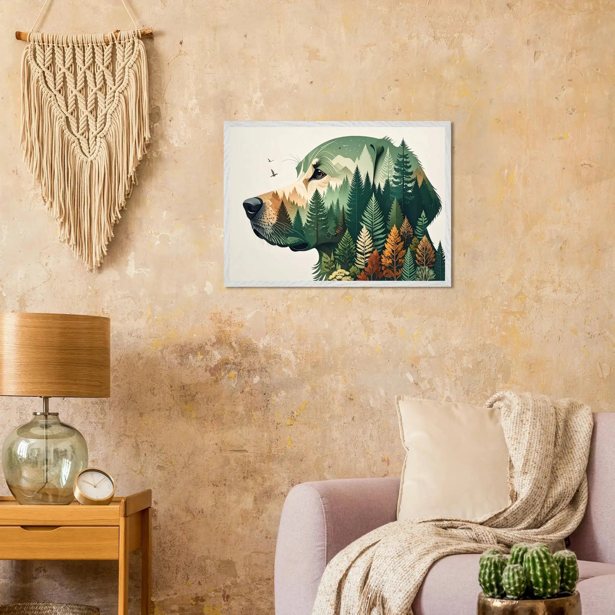 Nature Bond Wandbild – Hund & Naturmotiv als Premium Poster im Holzrahmen-petllective