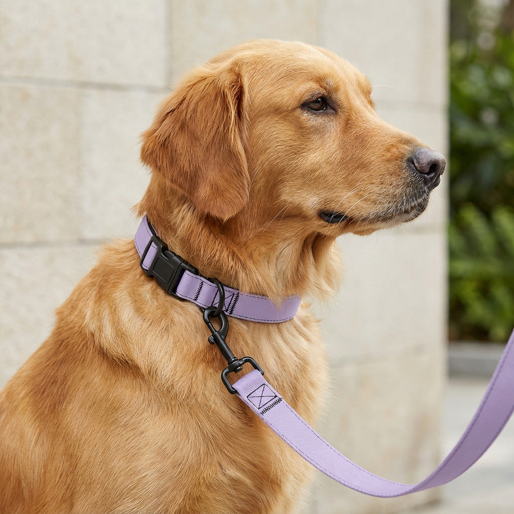 Halsband & Leine Set für Hunde – Edition 2025 Lavender