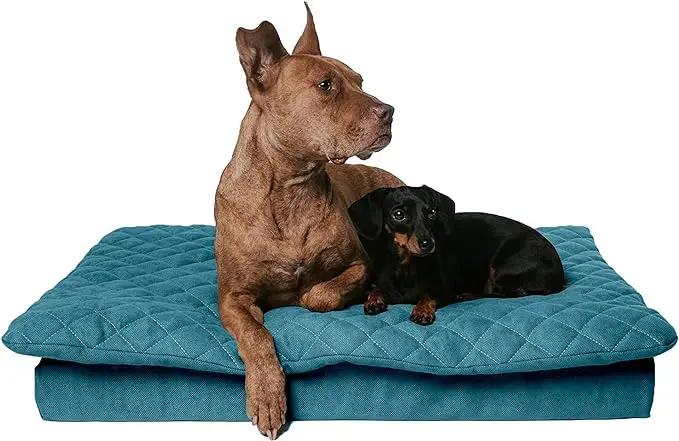 Lous 2 in 1 Hundebett mit abnehmbarem Topper für zu Hause und unterwegs