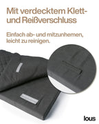 Lous 2 in 1 Hundebett mit abnehmbarem Topper für zu Hause und unterwegs