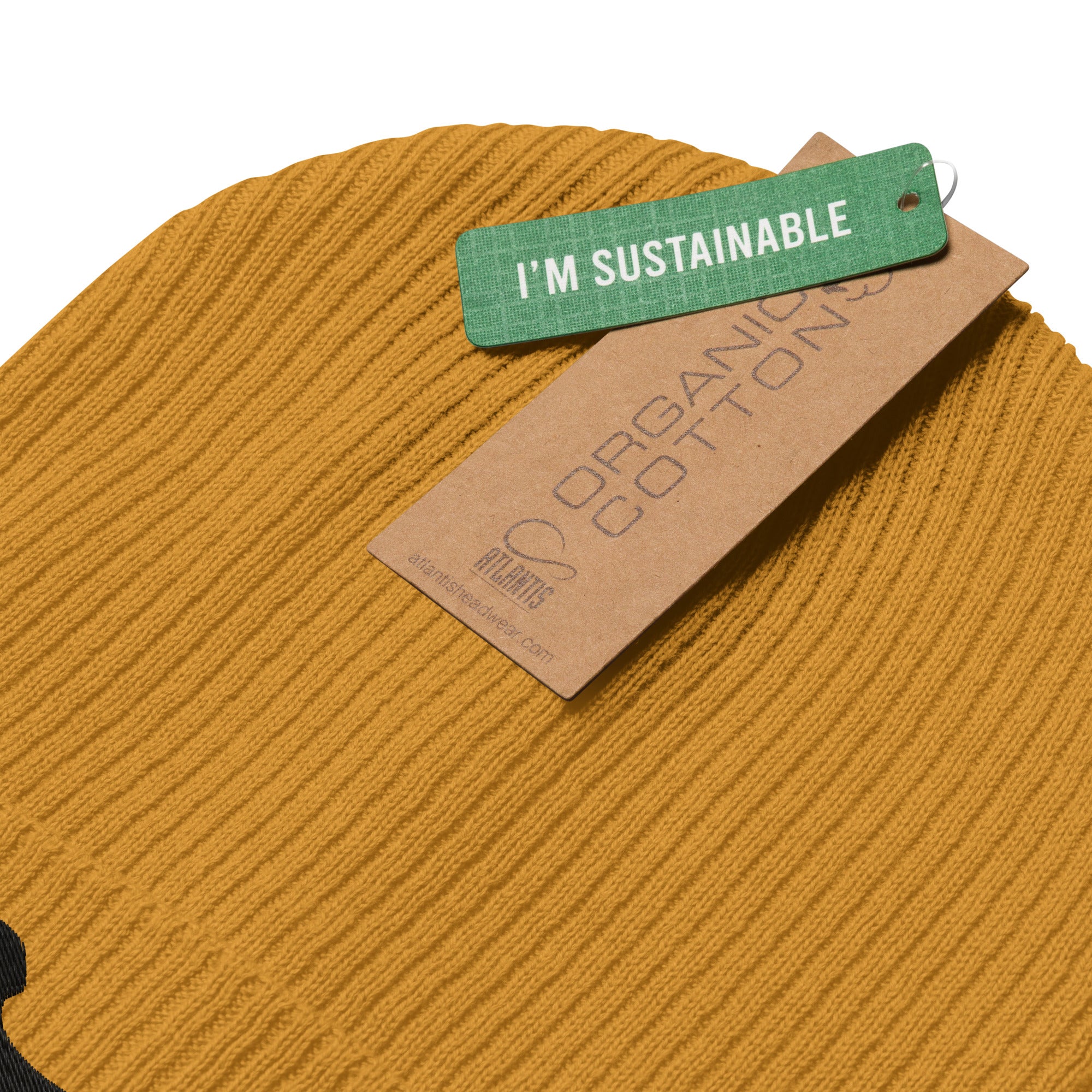 Bio?Beanie „Dackel?Stick“ – gerippte Mütze aus 100?% Baumwolle-petllective