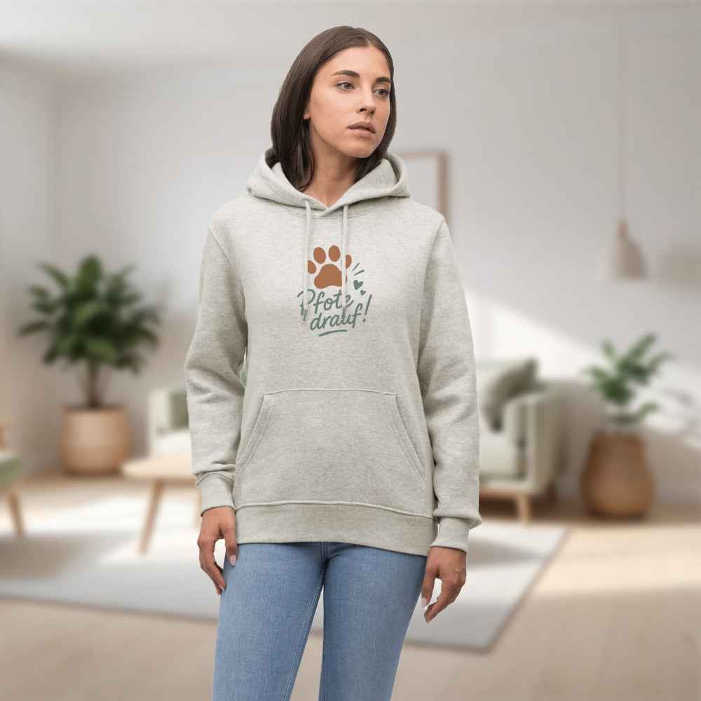 Bio-Hoodie „Pfote drauf!“ – Unisex & ultra cozy
